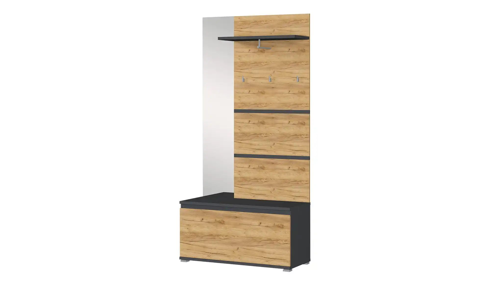 uno Kompaktgarderobe   Lenni ¦ holzfarben ¦ Maße (cm): B: 96 H: 196 T: 40 G günstig online kaufen