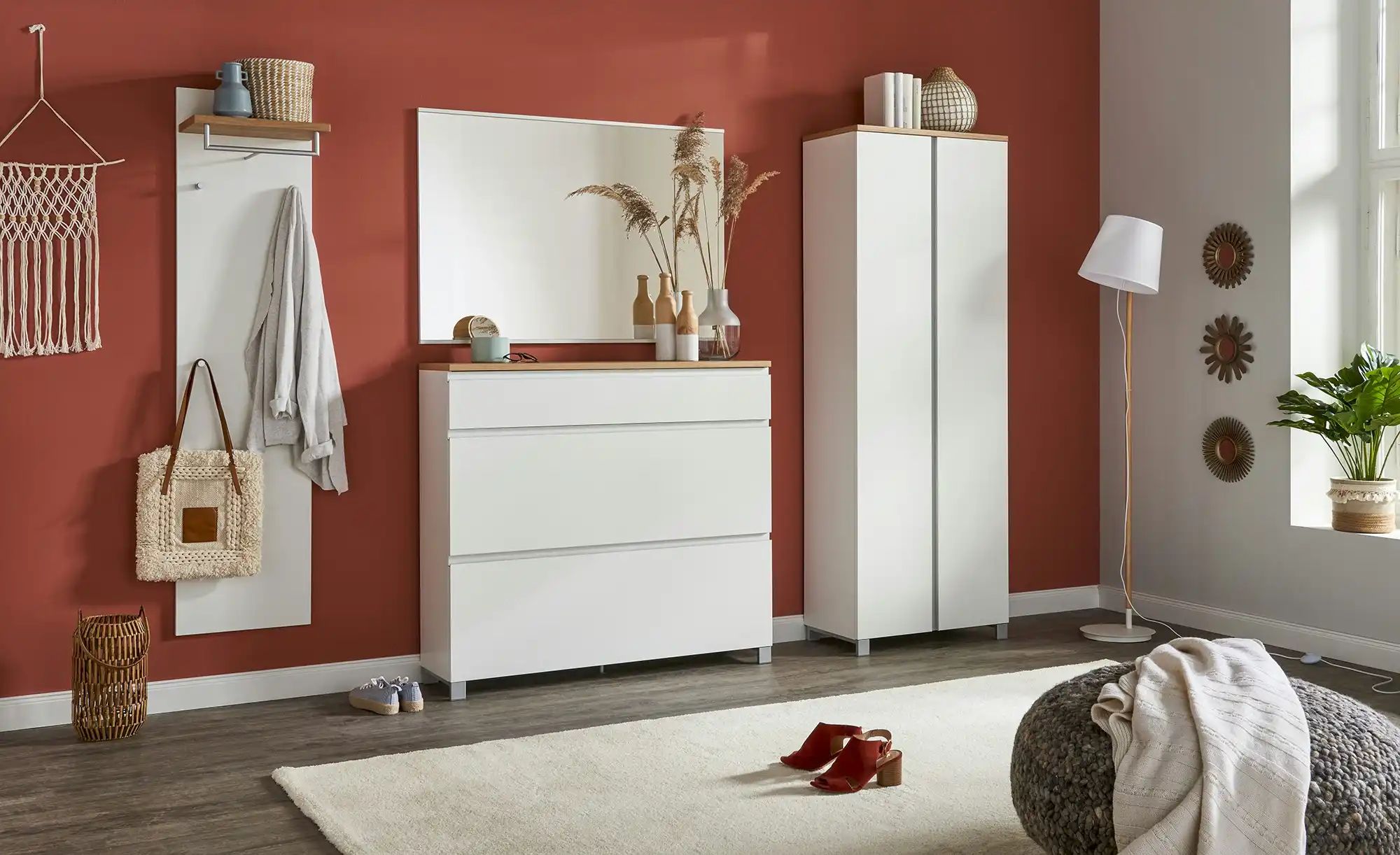 Thumbnail - Spiegel 118 x 80 cm Skala ¦ weiß ¦ Glas,Aluminium,Holzwerkstoff ¦ Maße (cm): B: 118 H: 80 T: 2.5 Garderoben & Kleidersta...