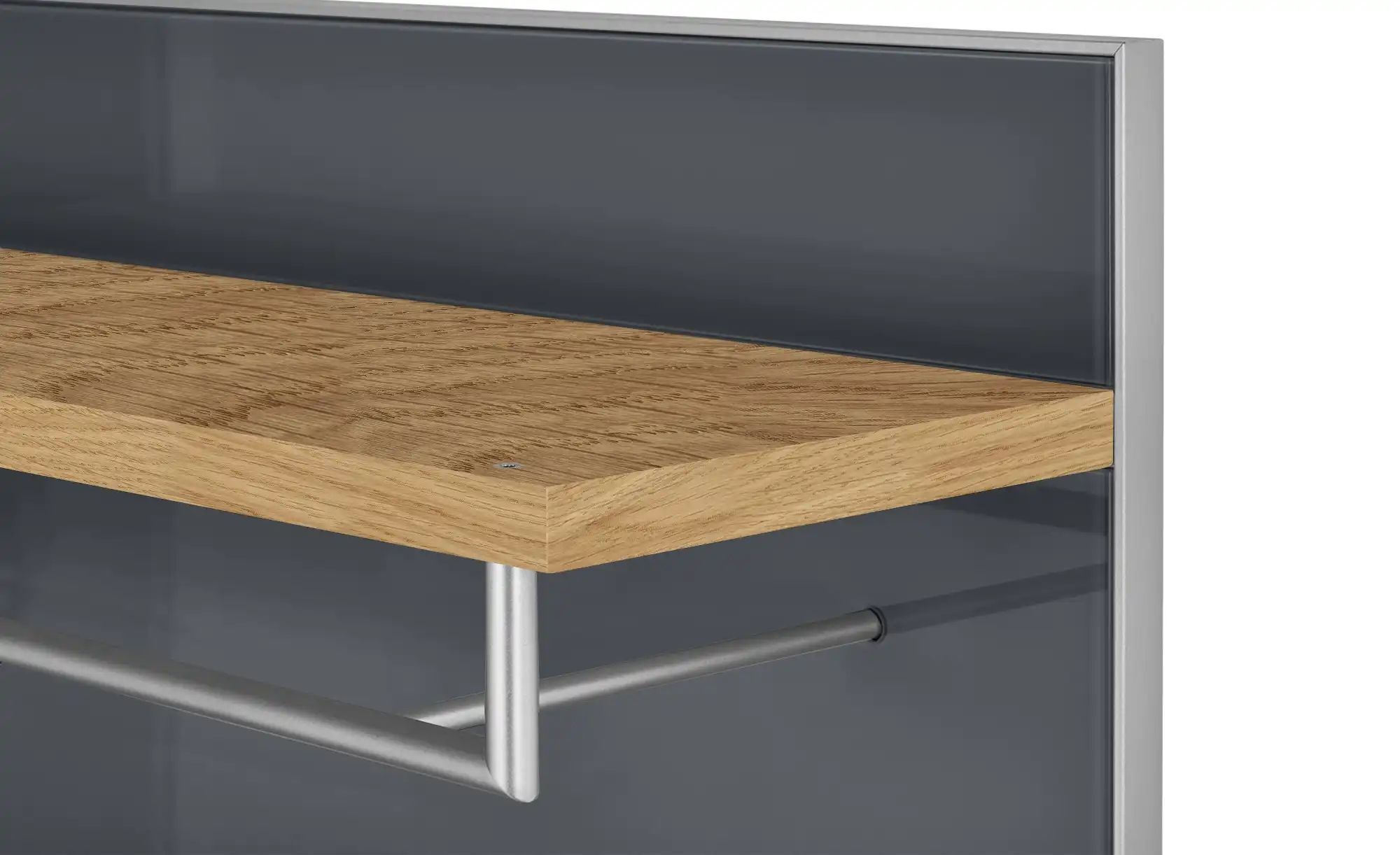 Thumbnail - Garderobenpaneel Duna ¦ grau ¦ Glas,Holzwerkstoff ¦ Maße (cm): B: 80 H: 170 T: 27.0 Garderoben & Kleiderstangen > Wandg...
