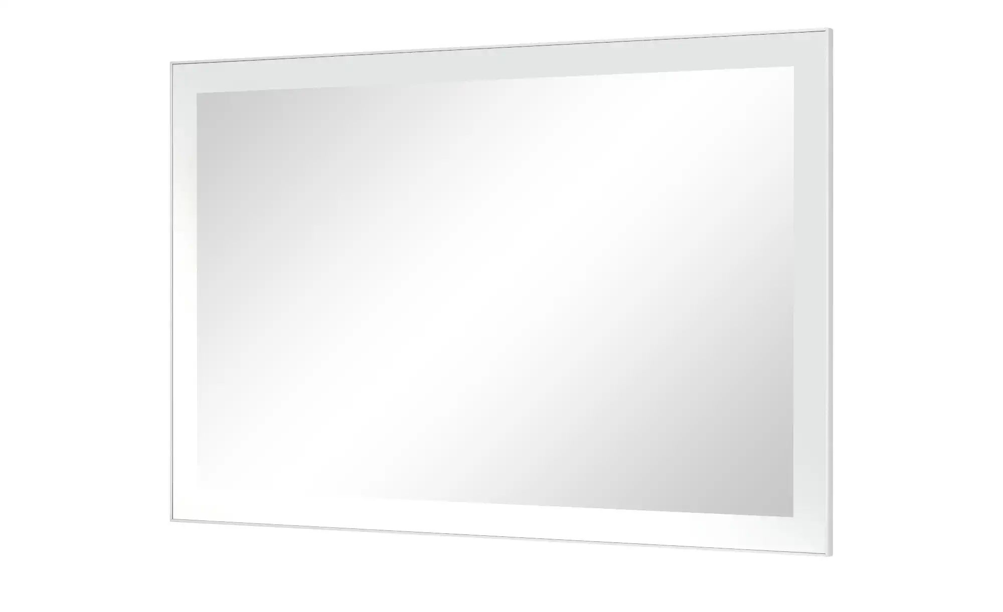 Spiegel 120 x 77 cm Duna ¦ weiß ¦ Glas,Aluminium,Holzwerkstoff ¦ Maße (cm): günstig online kaufen