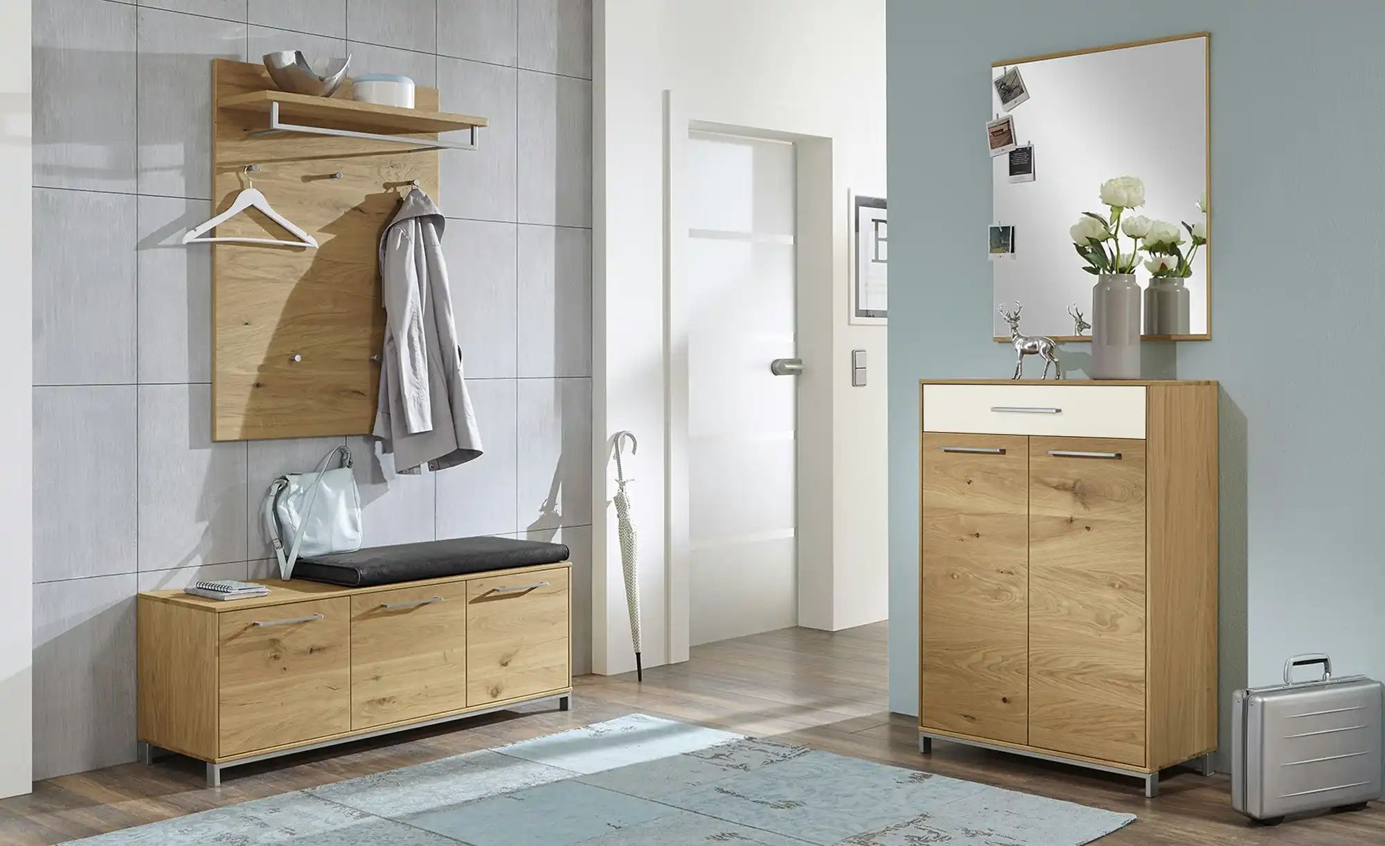 Thumbnail - Woodford Schuhschrank Vista ¦ holzfarben ¦ Maße (cm): B: 72 H: 105 T: 37.0 Garderoben & Kleiderstangen > Garderoben Sch...