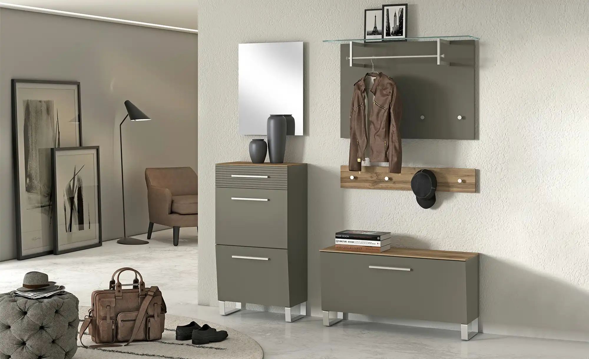 Wohnwert Garderobenleiste  Helen ¦ holzfarben ¦ MDF-Platte ¦ Maße (cm): B: günstig online kaufen