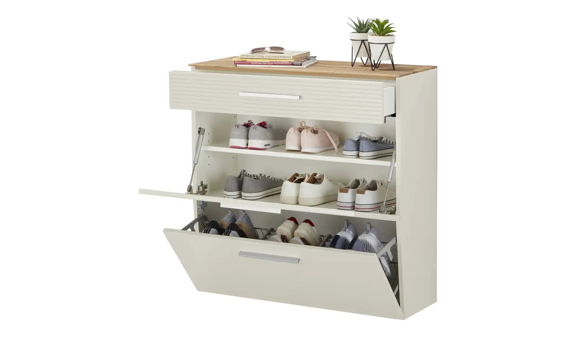 Wohnwert Hängeschuhschrank  Helen ¦ creme ¦ Maße (cm): B: 93 H: 94 T: 36.0 günstig online kaufen
