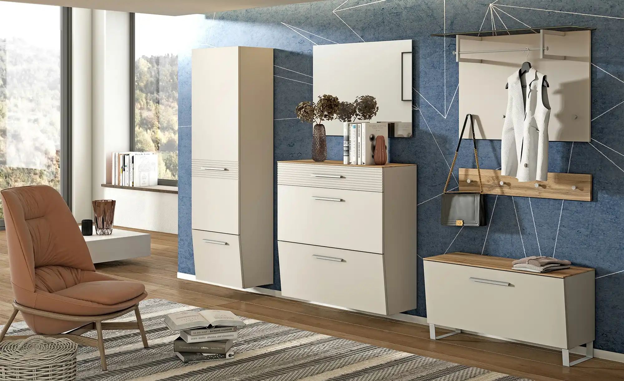 Thumbnail - Wohnwert Hängeschuhschrank Helen ¦ creme ¦ Maße (cm): B: 93 H: 94 T: 36.0 Garderoben & Kleiderstangen > Garderoben Schu...