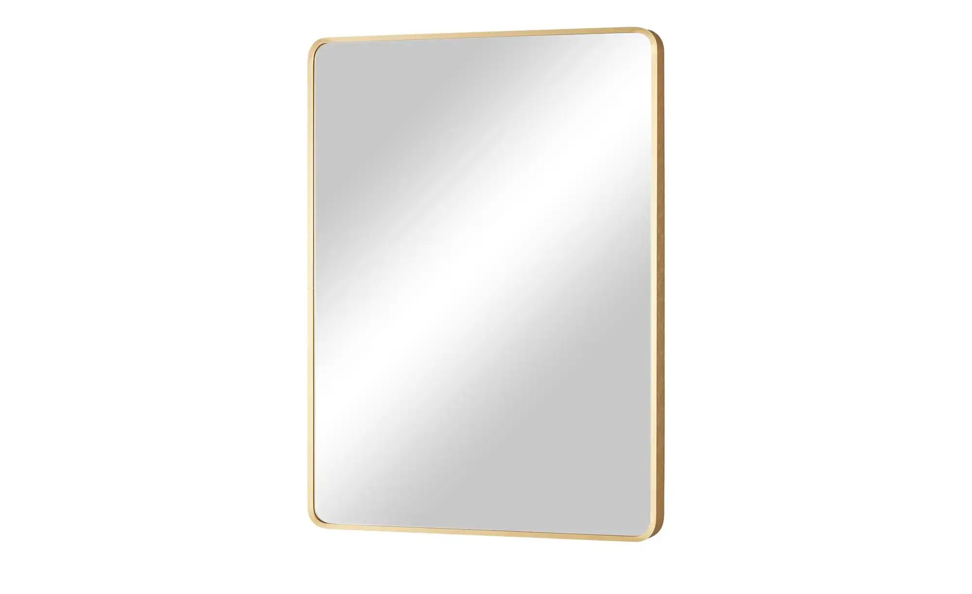 Spiegel  60 x 80 cm Liya ¦ gold ¦ Glas, Aluminium, Metall ¦ Maße (cm): B: 6 günstig online kaufen