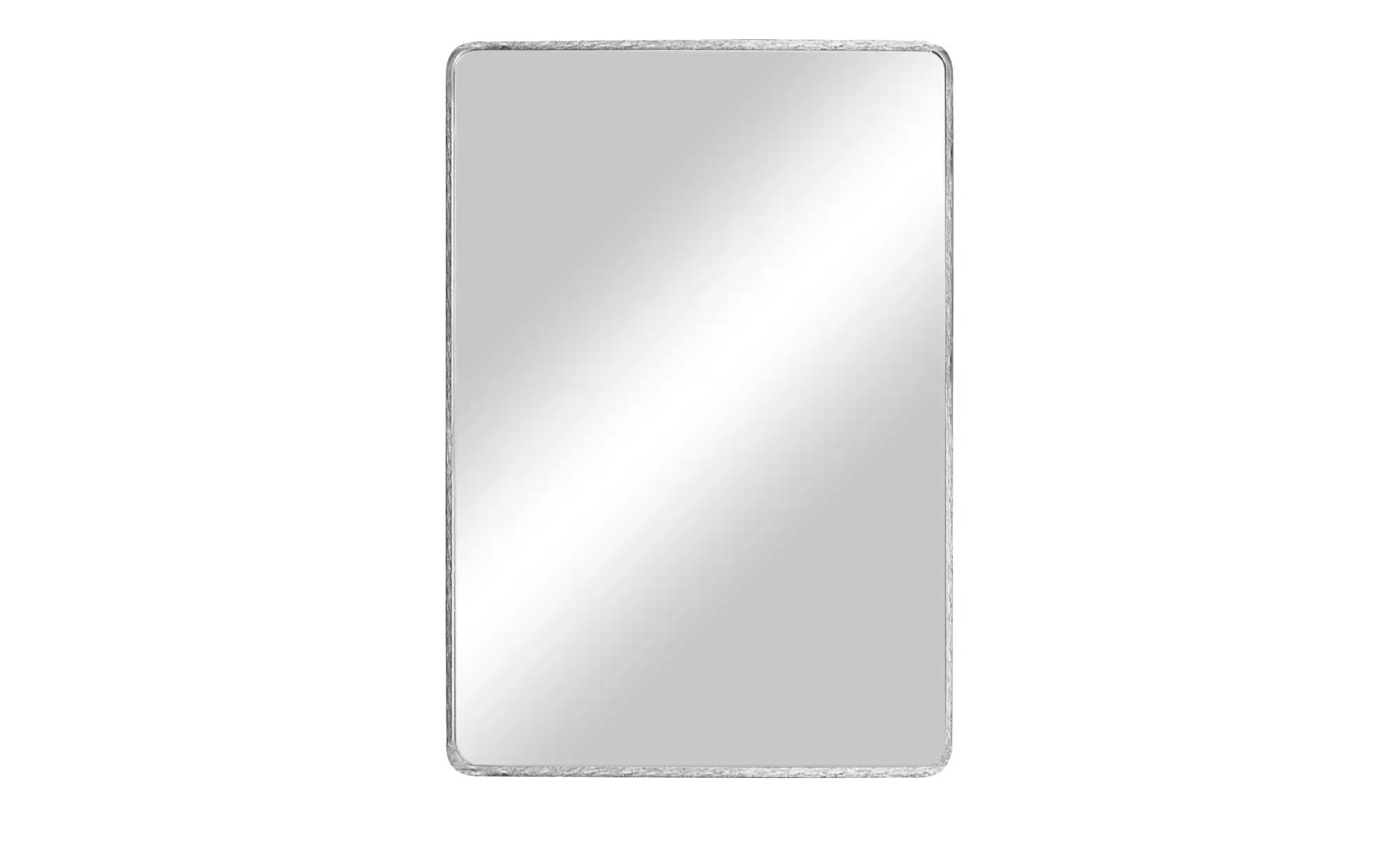 Spiegel  60 x 80 cm Liya ¦ silber ¦ Glas, Aluminium, Metall ¦ Maße (cm): B: günstig online kaufen