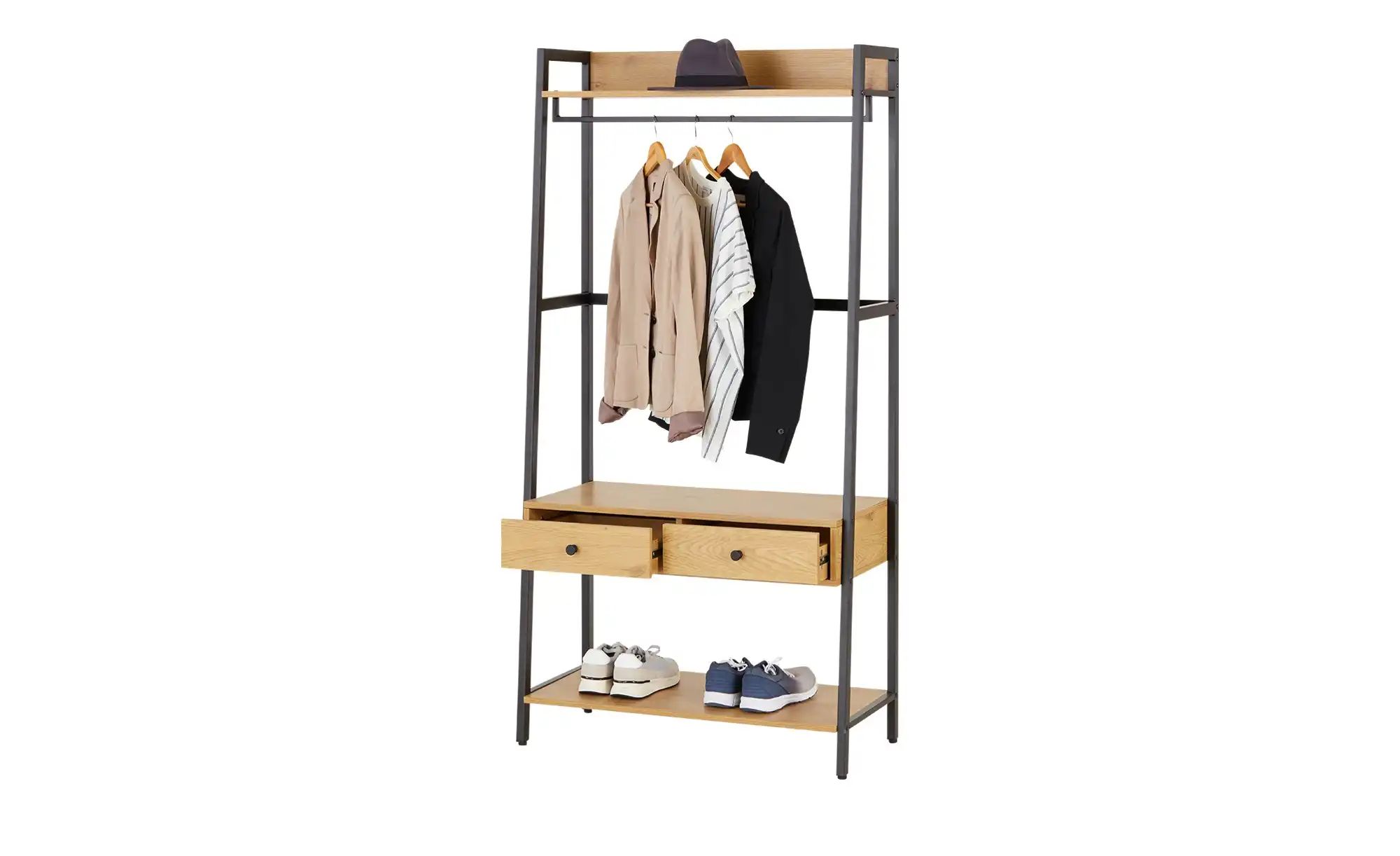 Thumbnail - Garderobe Roncone ¦ holzfarben ¦ Maße (cm): B: 84 H: 169 T: 40.0 Garderoben & Kleiderstangen > Garderoben - Höffner