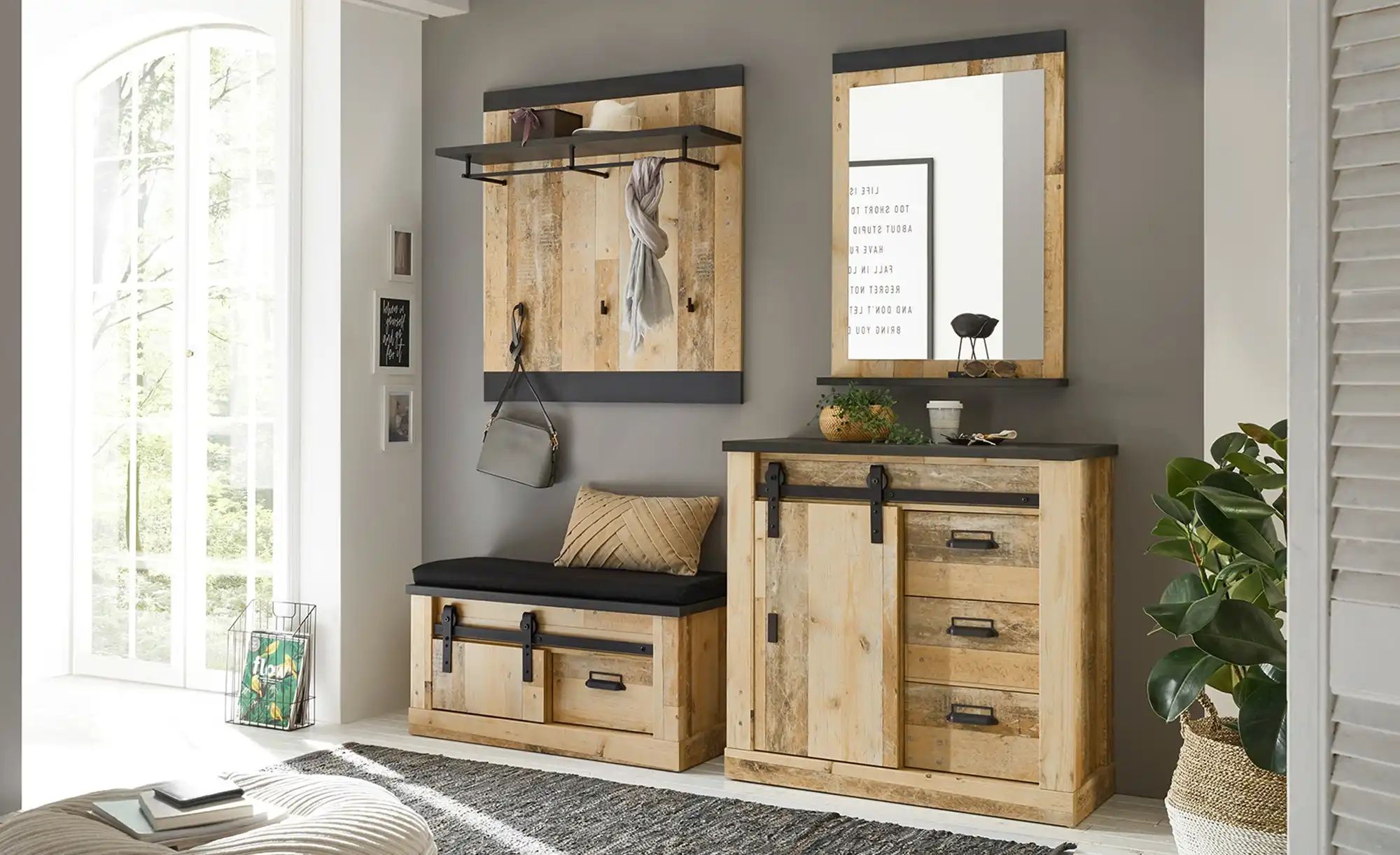 Möbel Akut Wandspiegel Flurspiegel Sherwood 76 Spiegel Old Style hell und a günstig online kaufen