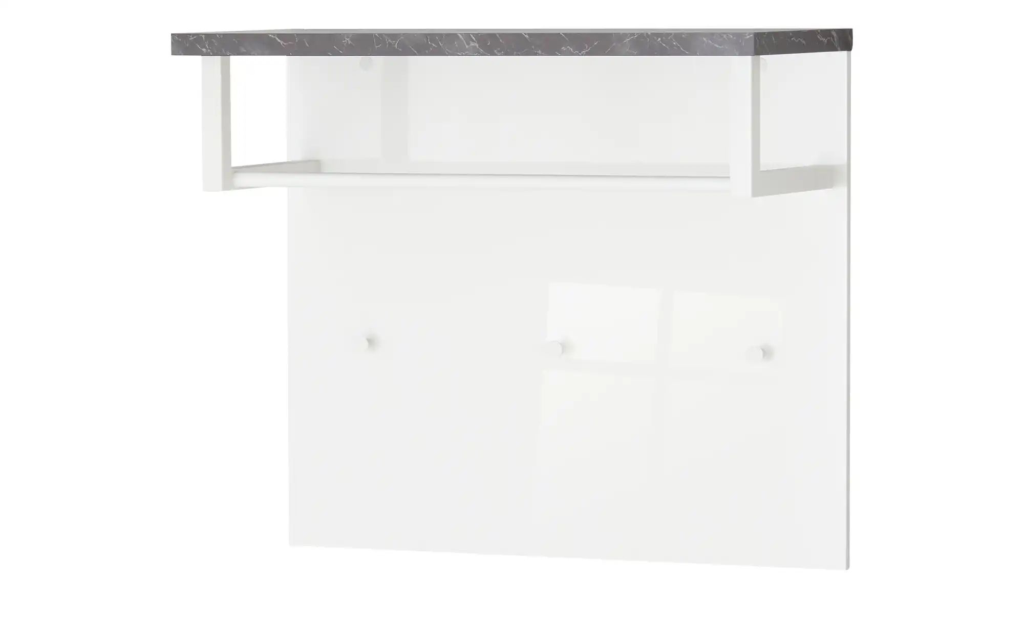 Garderobenpaneel  Siena ¦ weiß ¦ Holzwerkstoff foliert ¦ Maße (cm): B: 82,3 günstig online kaufen