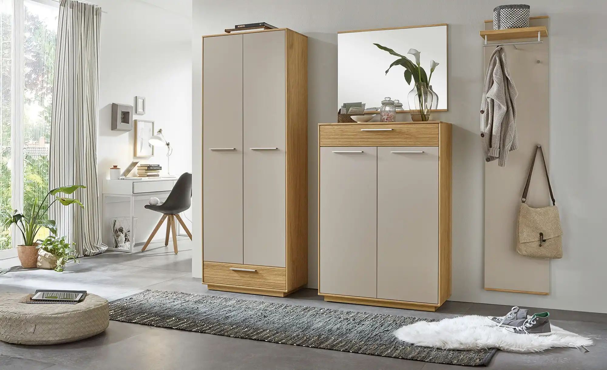 Spiegel 82 x 61 cm Longo ¦ holzfarben ¦ Glas,Aluminium,Holz ¦ Maße (cm): B: günstig online kaufen