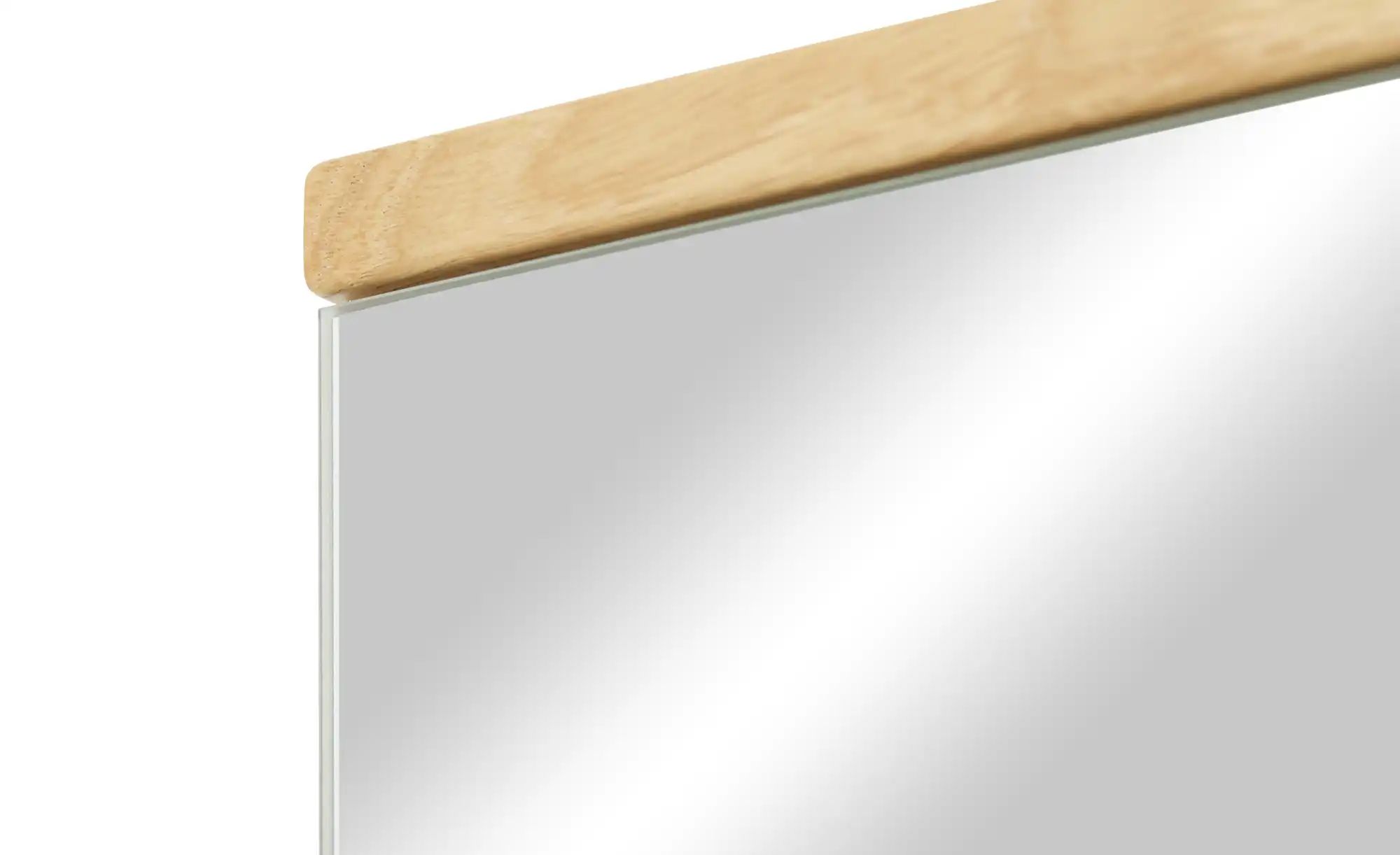 Thumbnail - Spiegel 82 x 61 cm Longo ¦ holzfarben ¦ Glas,Aluminium,Holzwerkstoff,Massivholz ¦ Maße (cm): B: 82 H: 61 T: 2.5 Garderob...