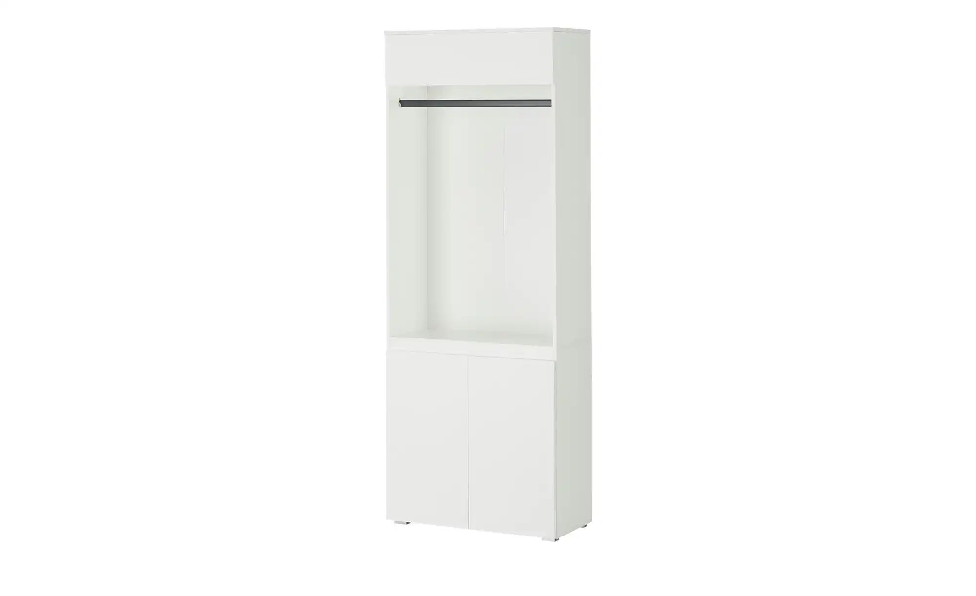 smart Garderobenschrank  Ben ¦ weiß ¦ Maße (cm): B: 80 H: 210 T: 37 Schränk günstig online kaufen