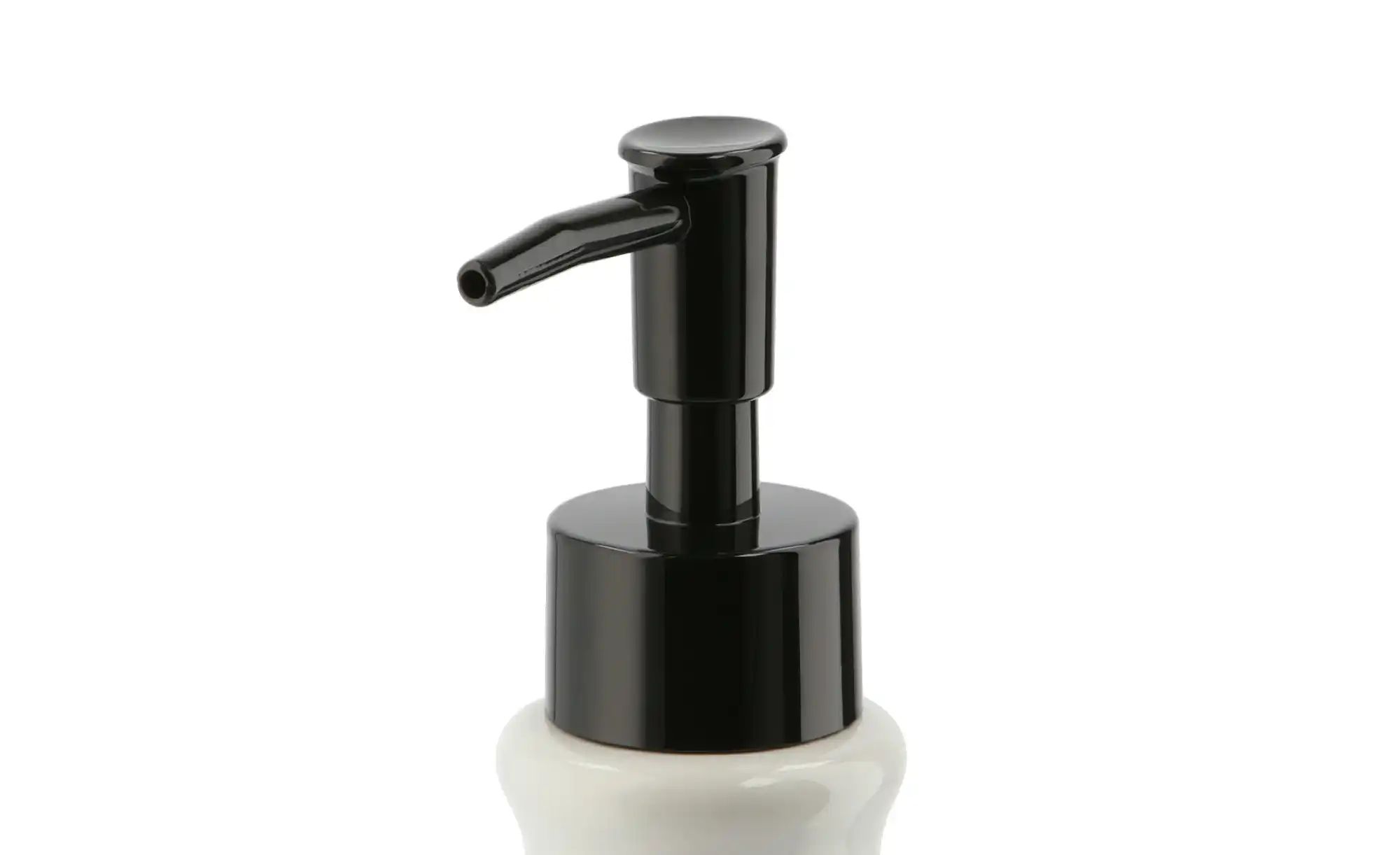 Thumbnail - KHG Seifenspender   ¦ weiß ¦ Keramik,Kunststoff ¦ Maße (cm): H: 19  Ø: 8 Badzubehör - Höffner