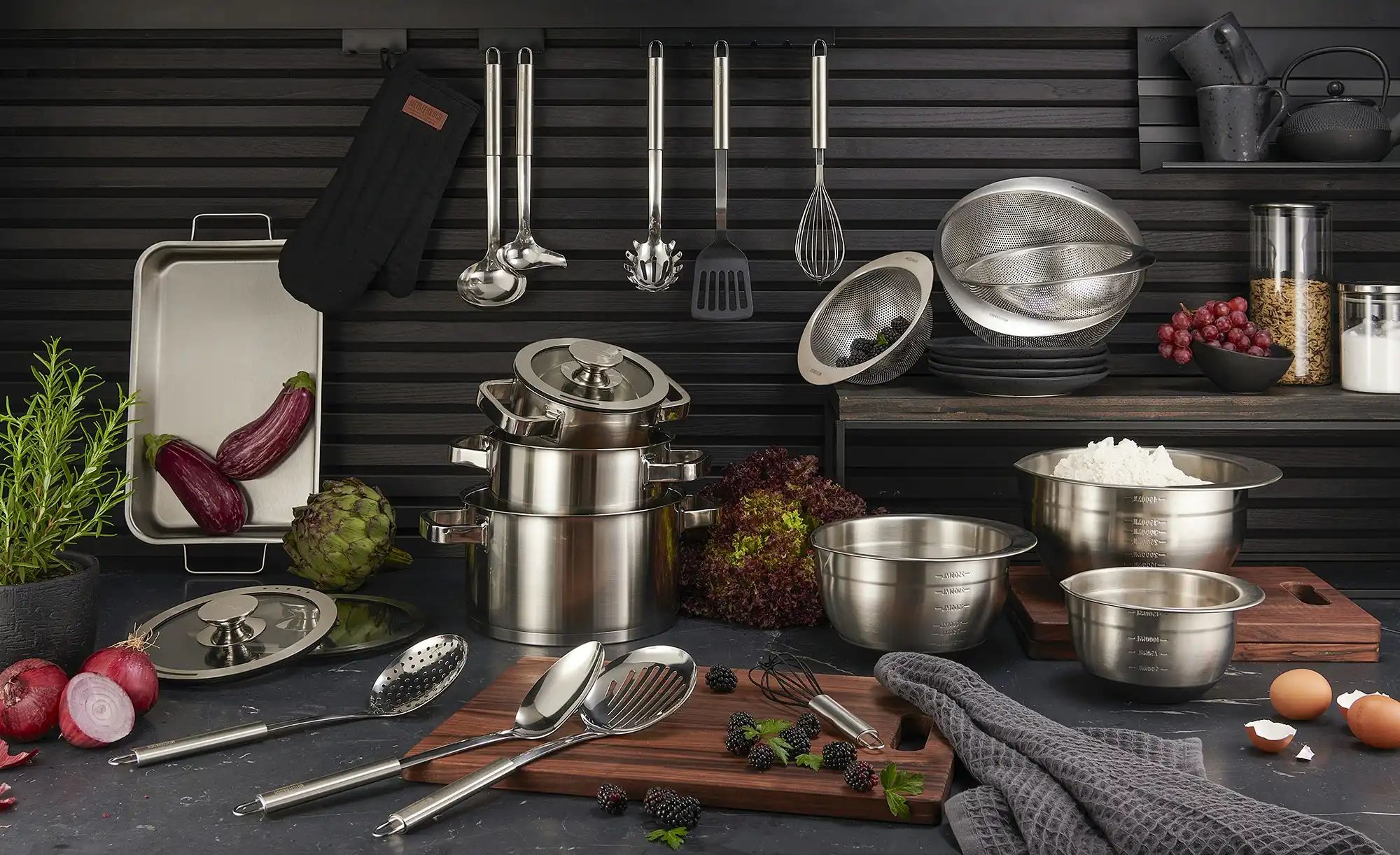 Meisterkoch Pfannenwender  OPTIMUS ¦ silber ¦ Edelstahl Küchenzubehör & Hel günstig online kaufen