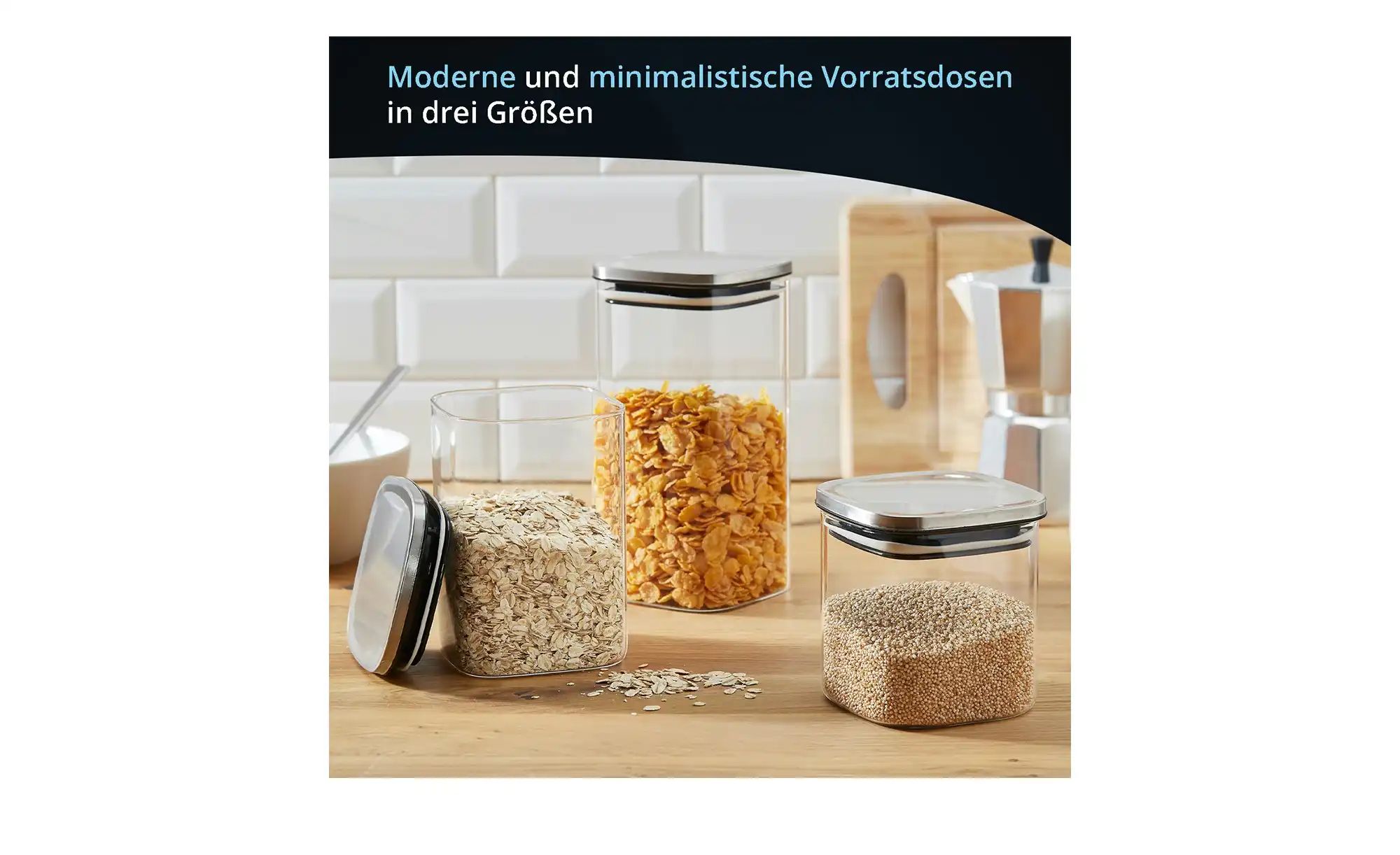 KHG Aufbewahrungsglas   ¦ transparent/klar ¦ Maße (cm): B: 10 H: 20,5 Küche günstig online kaufen