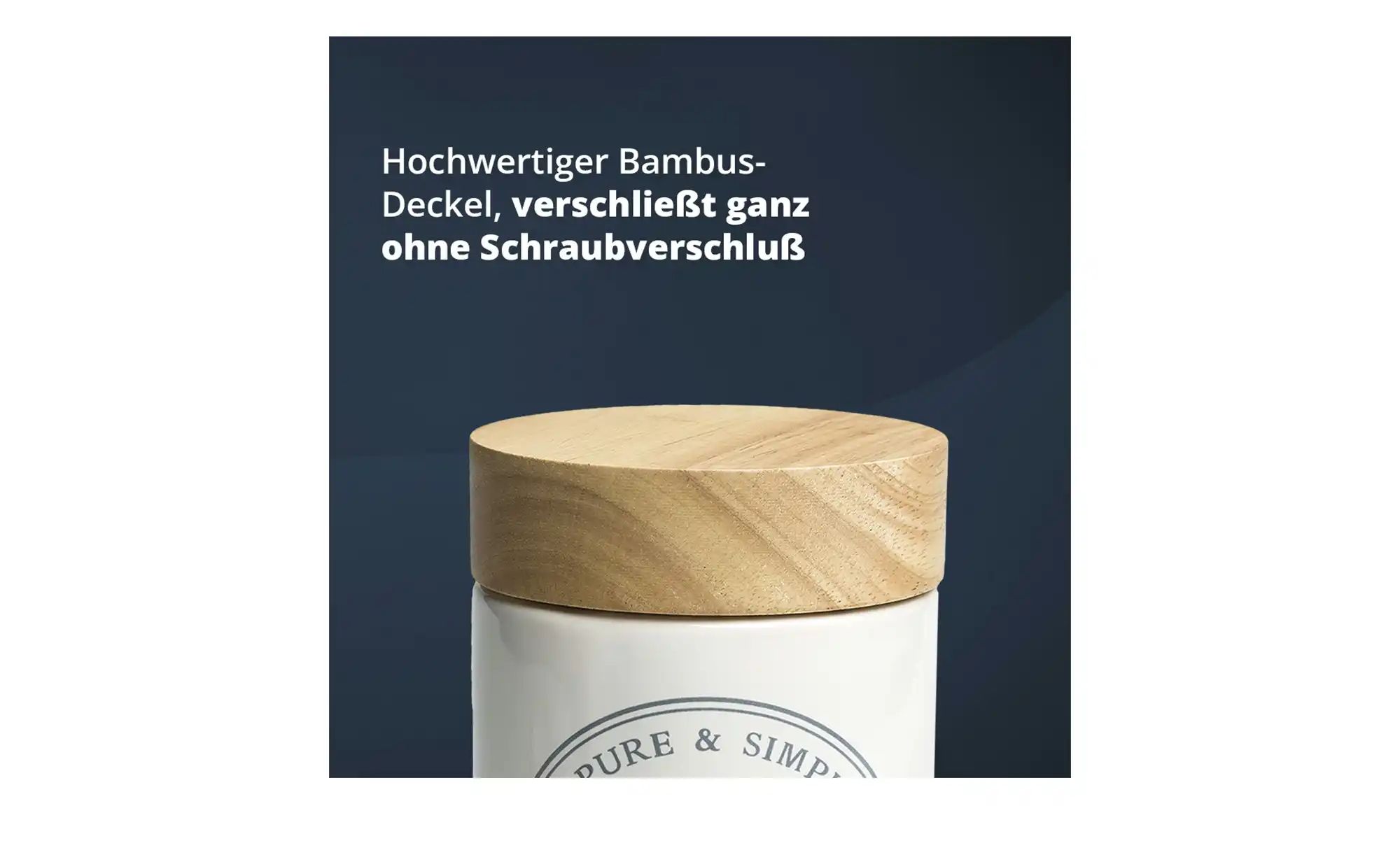 KHG Aufbewahrungsdose  Zucker ¦ weiß ¦ Maße (cm): H: 16  Ø: 10 Küchenzubehö günstig online kaufen