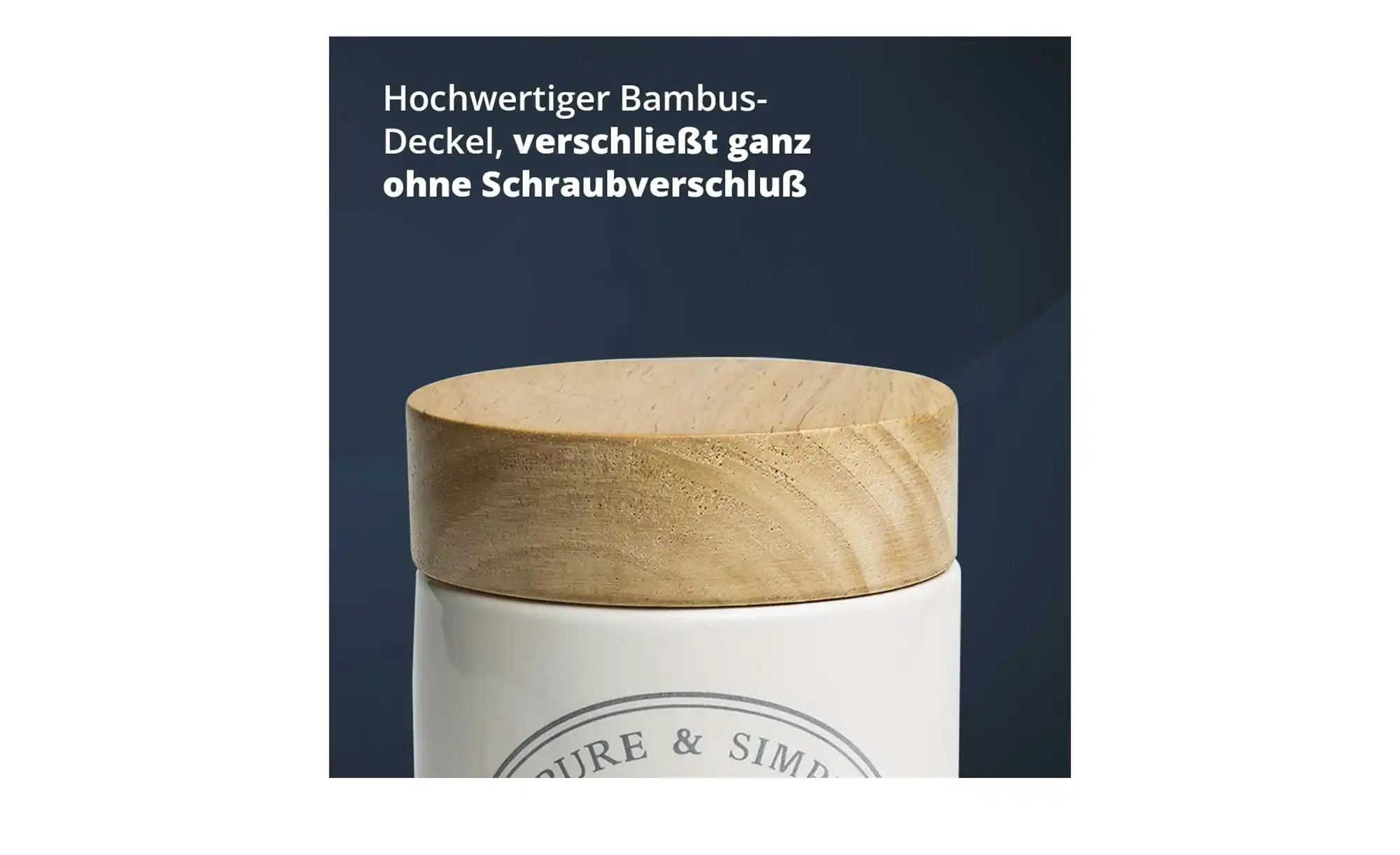 Thumbnail - KHG Aufbewahrungsdose  Kaffee ¦ weiß ¦ Maße (cm): H: 16  Ø: 10 Küchenzubehör & Helfer > Küchenhelfer - Höffner