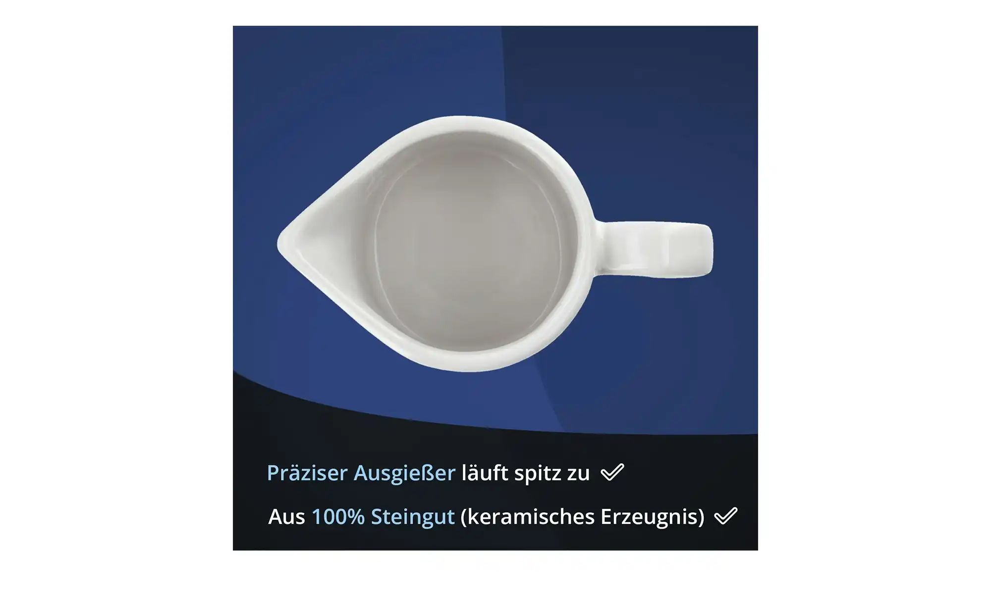 Thumbnail - KHG Milchkännchen   ¦ weiß ¦ Maße (cm): H: 8,3  Ø: 6.7 Geschirr > Einzelgeschirrteile - Höffner