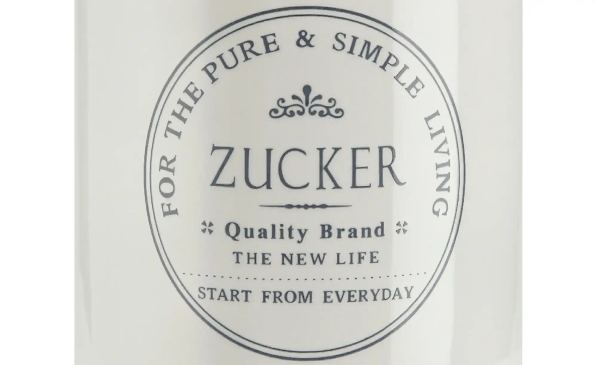 Thumbnail - KHG Aufbewahrungsdose Zucker ¦ weiß ¦ Steinzeug/Steingut ¦ Maße (cm): H: 10,5 Ø: 7.4 Küchenzubehör & Helfer > Küchenhe...