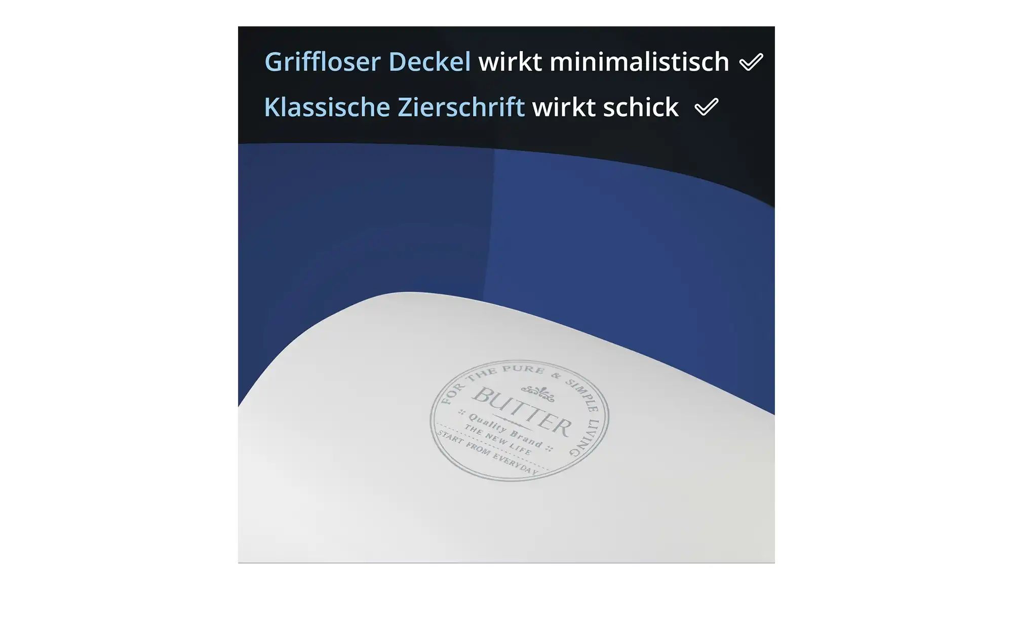 KHG Butterdose   ¦ weiß ¦ Maße (cm): B: 12,7 H: 5,5 Geschirr > Einzelgeschi günstig online kaufen