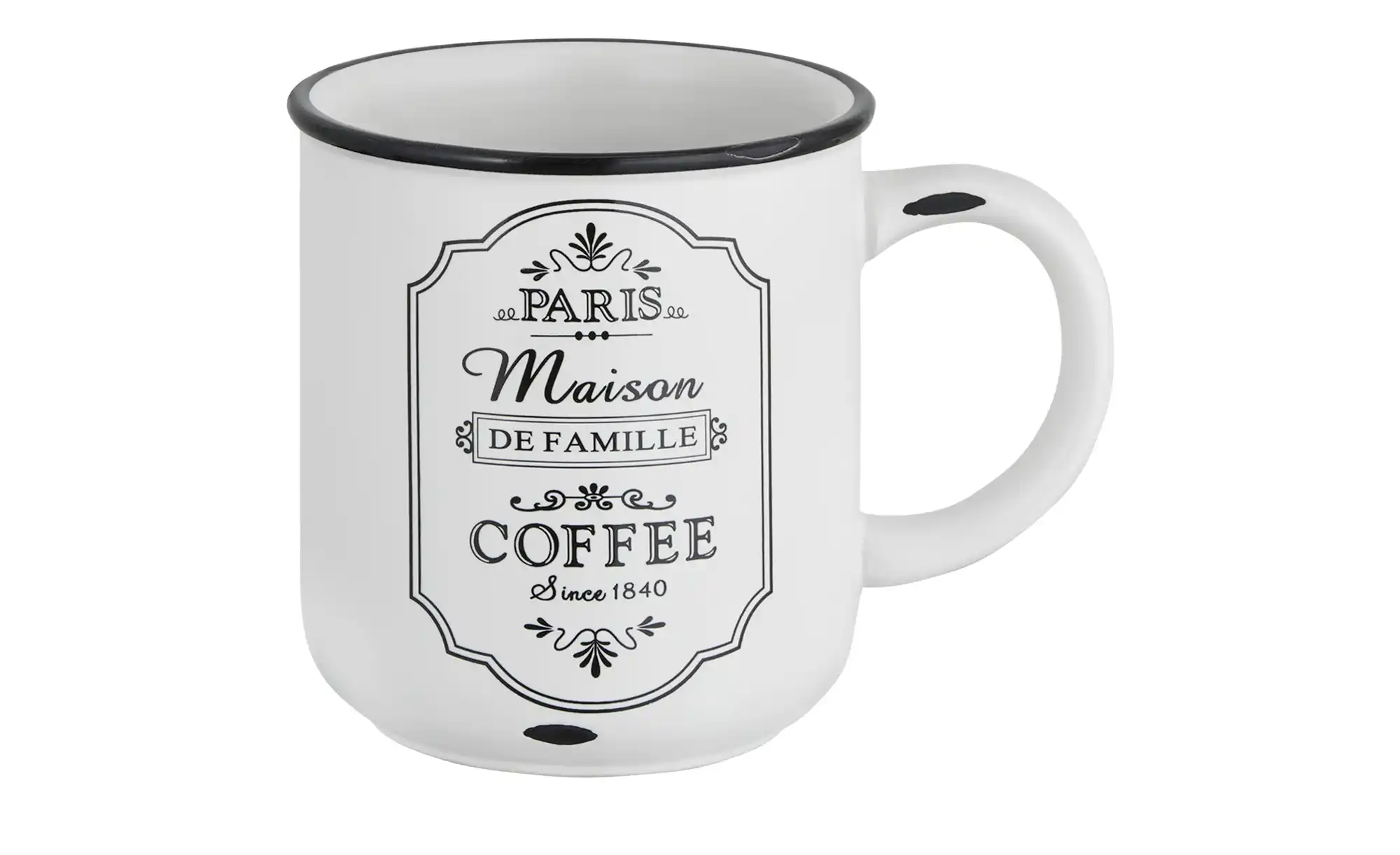 for friends Kaffeebecher  Paris ¦ weiß ¦ Steinzeug ¦ Maße (cm): H: 9,7 Ø: 8.8 Geschirr > Becher - Höffner