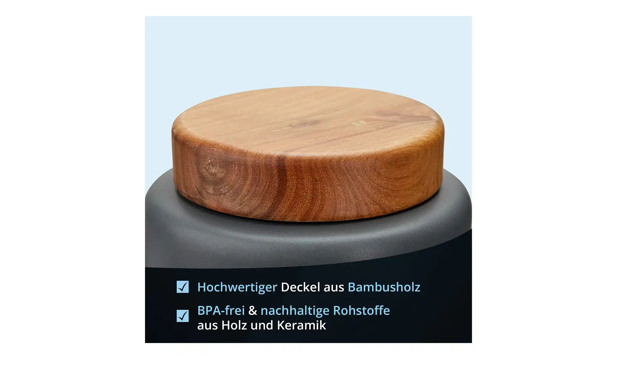 KHG Aufbewahrungsdose  Salz ¦ grau ¦ Maße (cm): H: 16  Ø: 11.5 Küchenzubehö günstig online kaufen