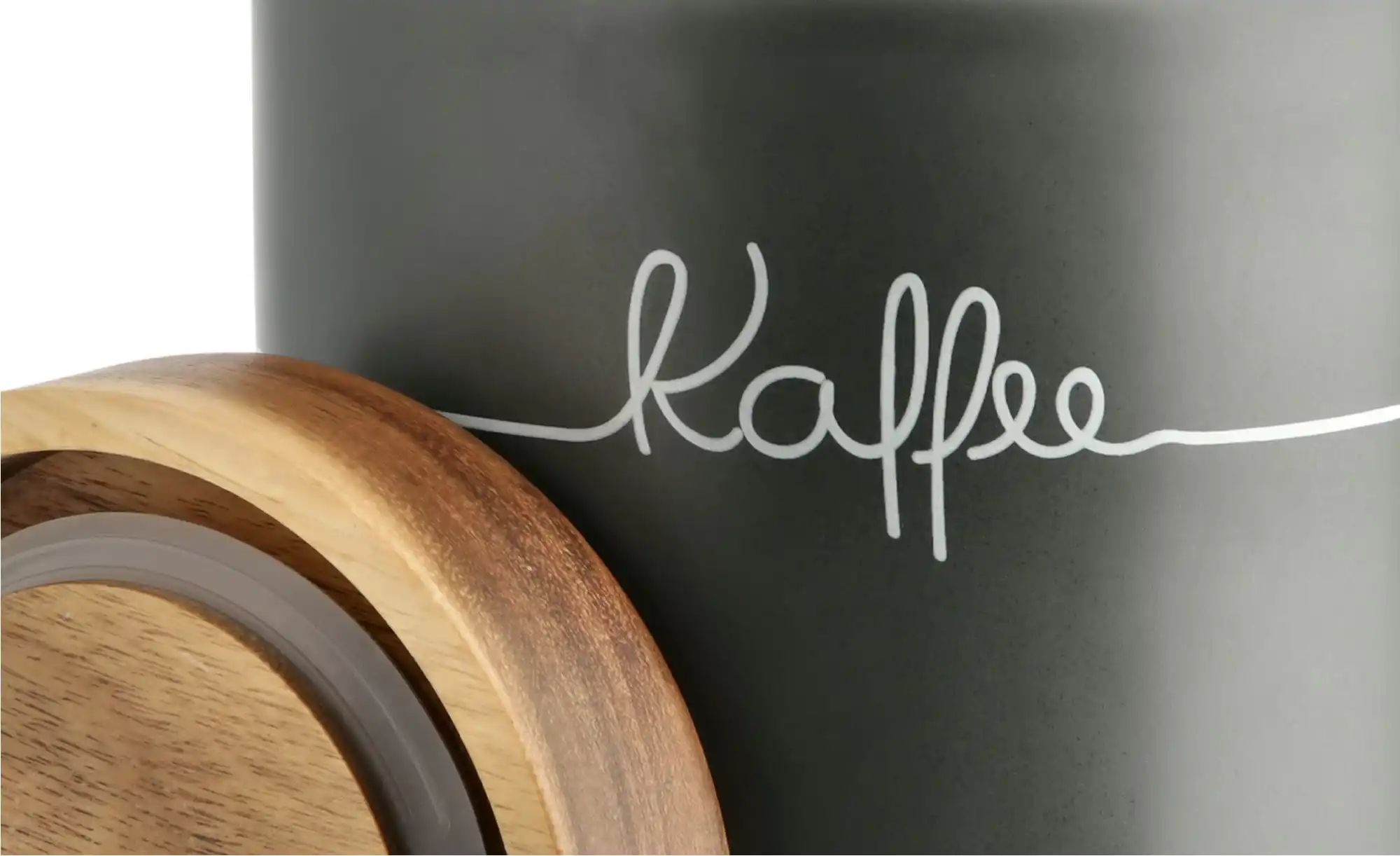 KHG Aufbewahrungsdose  Kaffee ¦ grau ¦ Maße (cm): H: 16  Ø: 11.5 Küchenzube günstig online kaufen