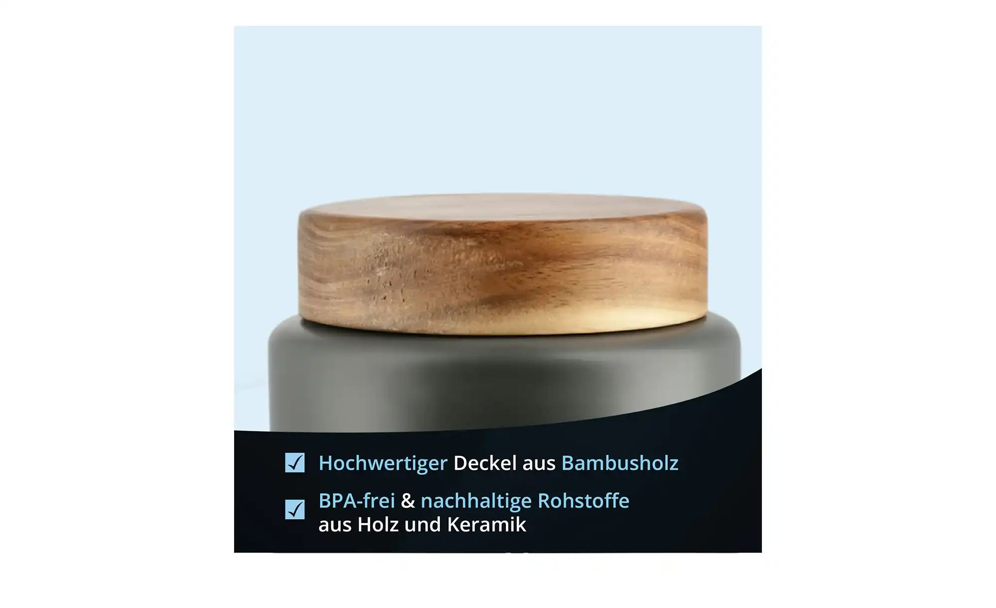 Thumbnail - KHG Aufbewahrungsdose  Kaffee ¦ grau ¦ Maße (cm): H: 16  Ø: 11.5 Küchenzubehör & Helfer > Küchenhelfer - Höffner