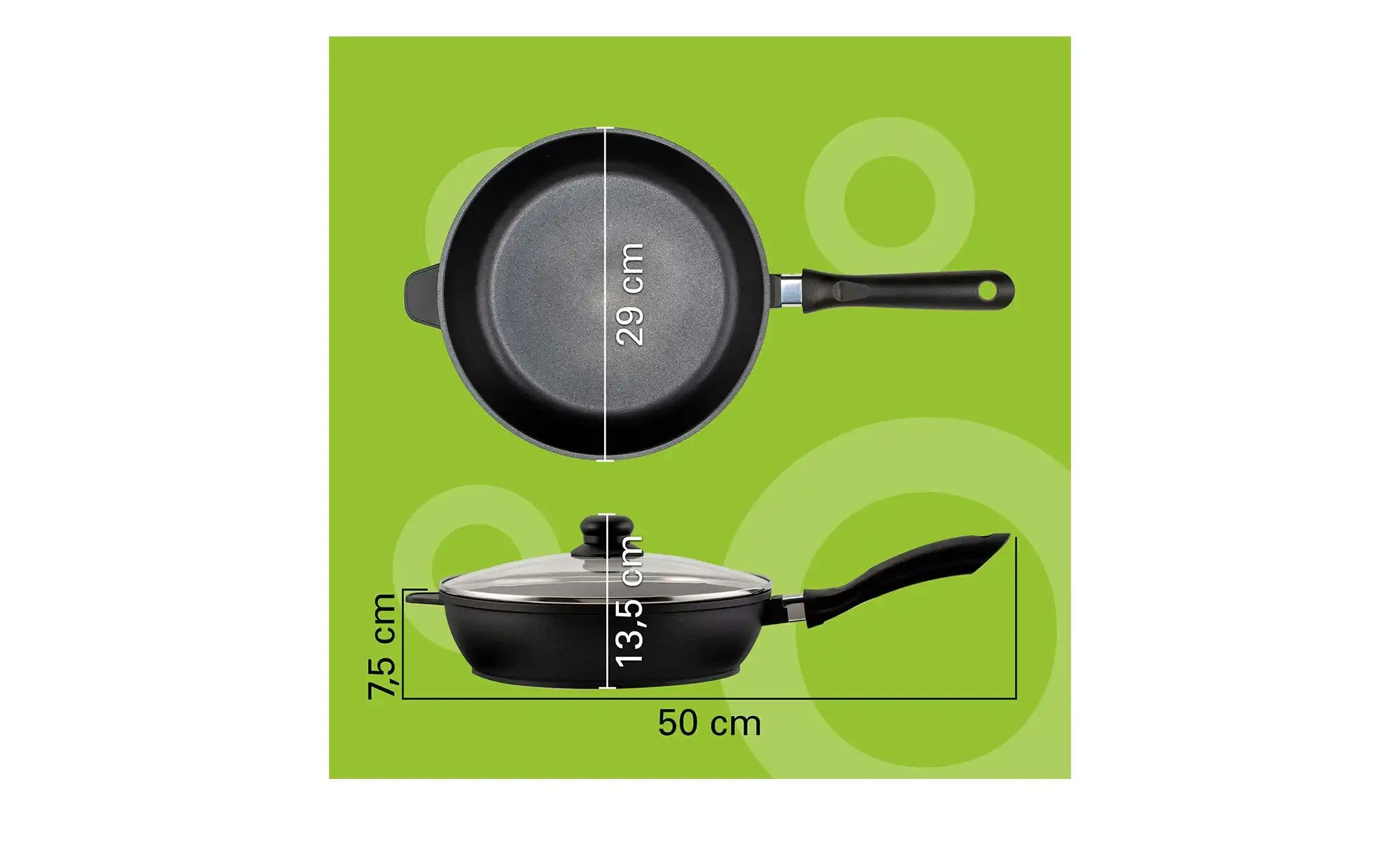 Thumbnail - for friends Schmorpfanne 28cm  Aluguss ¦ schwarz ¦ Aluminium Ø: 28 Töpfe & Pfannen & Zubehör > Pfannen > Schmorpfannen -...