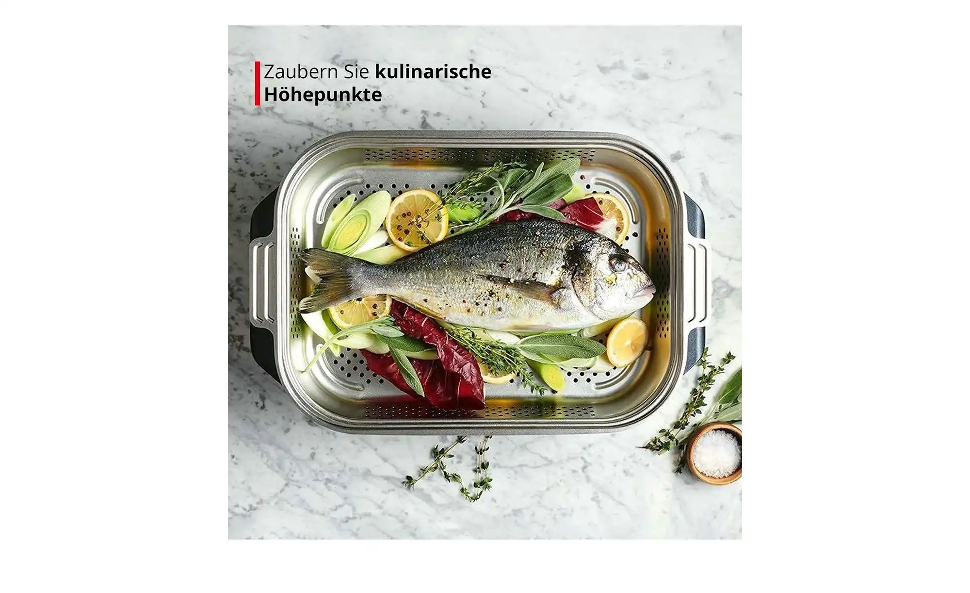 Thumbnail - Meisterkoch Aluguss-Bräter 3-teilig GUSTUS ¦ schwarz ¦ Aluminium-Guss,Edelstahl ¦ Maße (cm): B: 26 H: 11 Töpfe & Pfann...