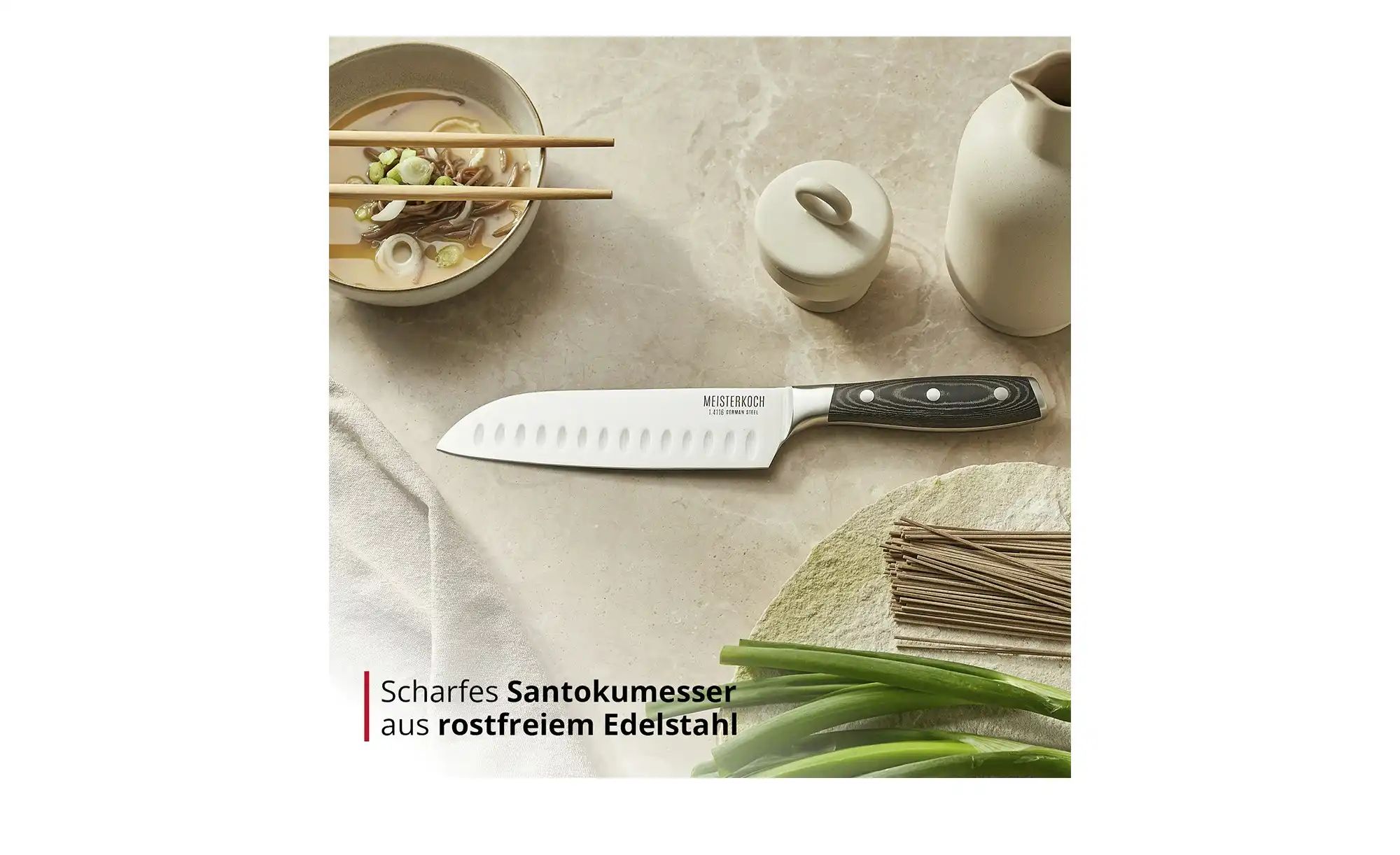 Meisterkoch Santokumesser 17 5 cm  PRIMUS ¦ silber Besteck > Küchenmesser > günstig online kaufen