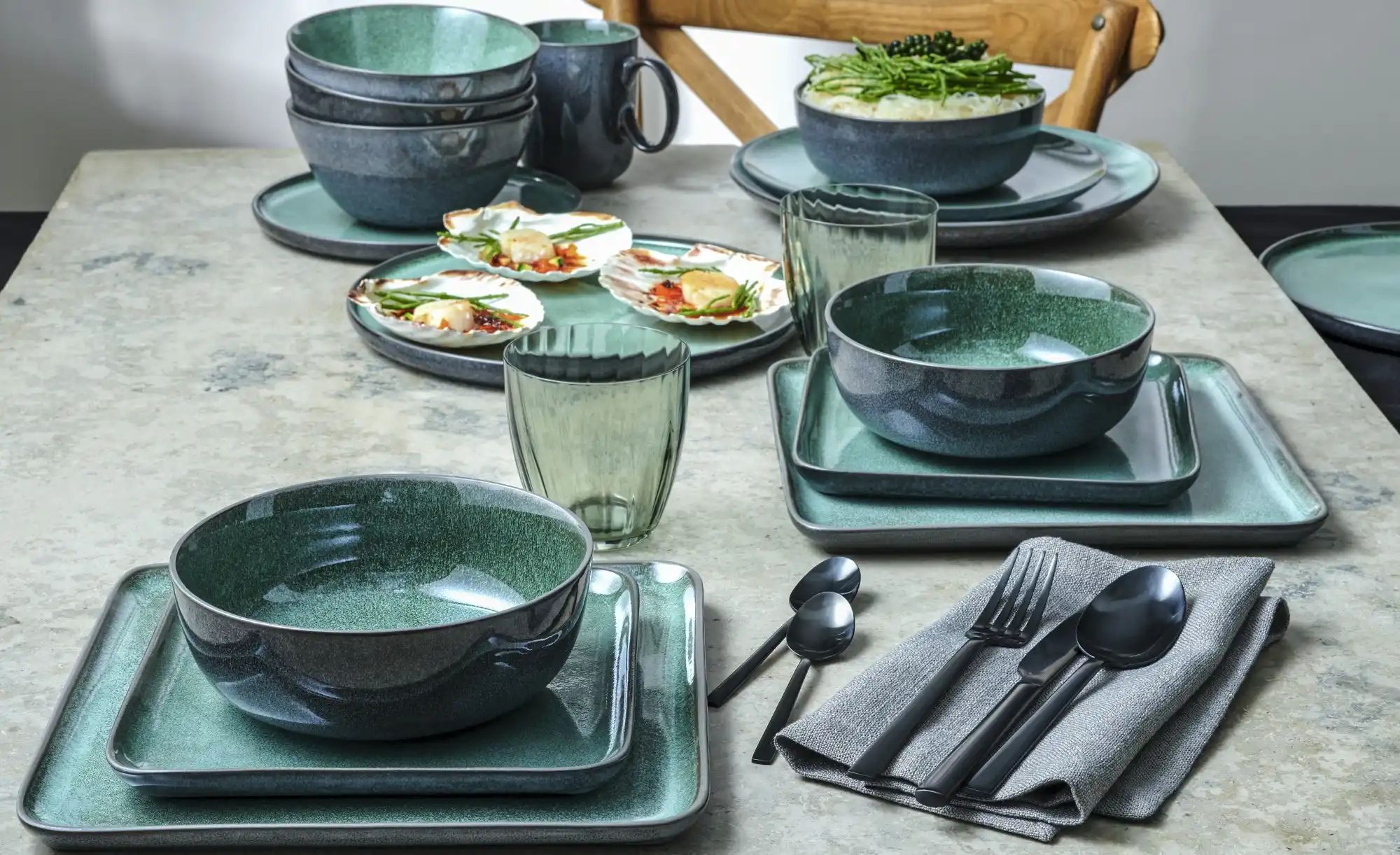 Peill+Putzler Besteck  16-teilig  Argento ¦ schwarz ¦ Edelstahl Besteck > B günstig online kaufen