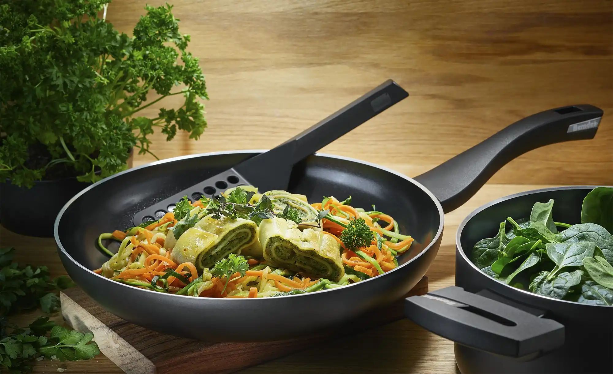 Thumbnail - Berndes Bratpfanne 24 cm  b. green ¦ schwarz ¦ Aluminium,Kunststoff Ø: 24 Töpfe & Pfannen & Zubehör > Pfannen > Bratpfan...