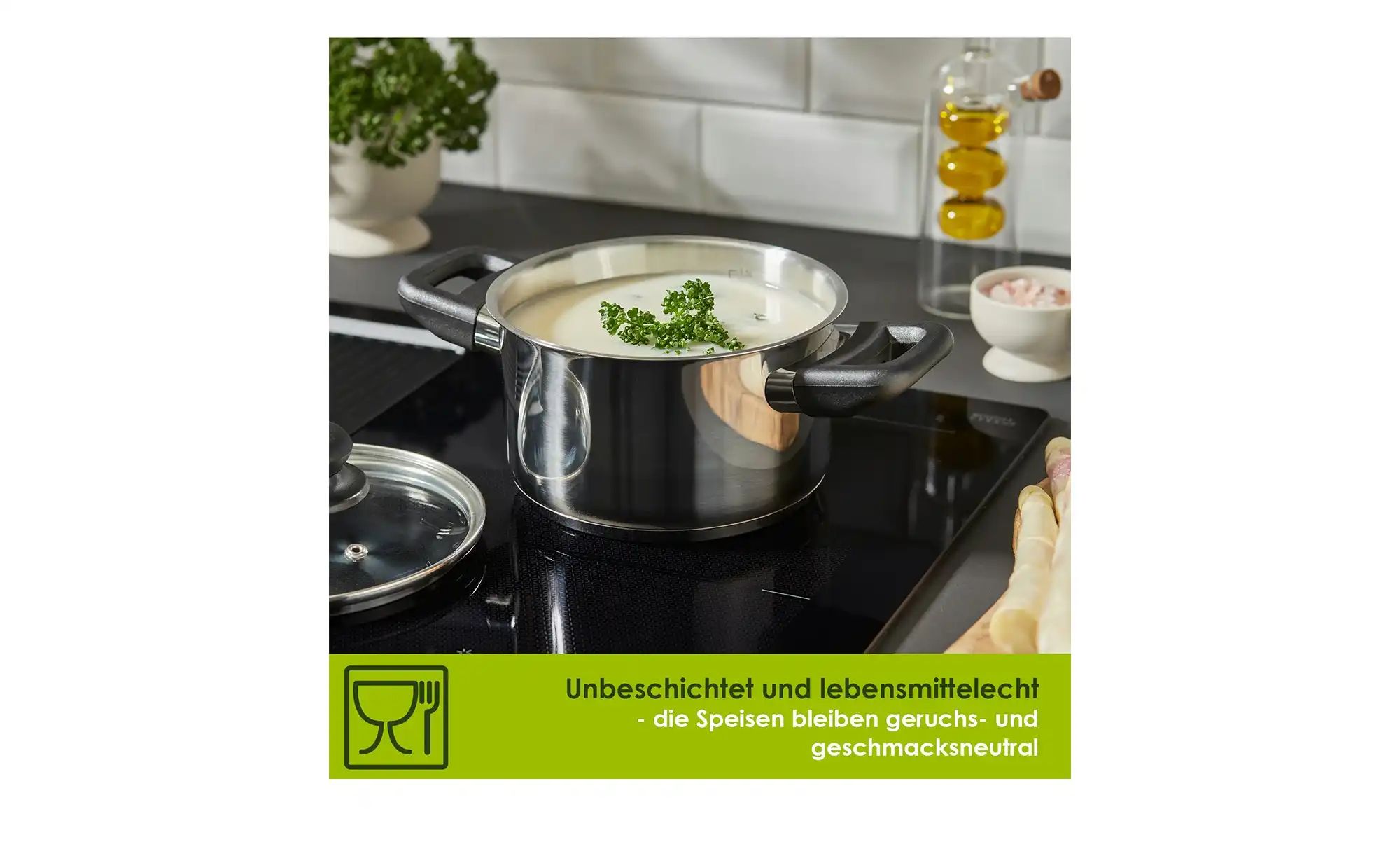 levelone Kochtopf 16 cm   ¦ Edelstahl ¦ Maße (cm): H: 9,5  Ø: 16 Töpfe & Pf günstig online kaufen