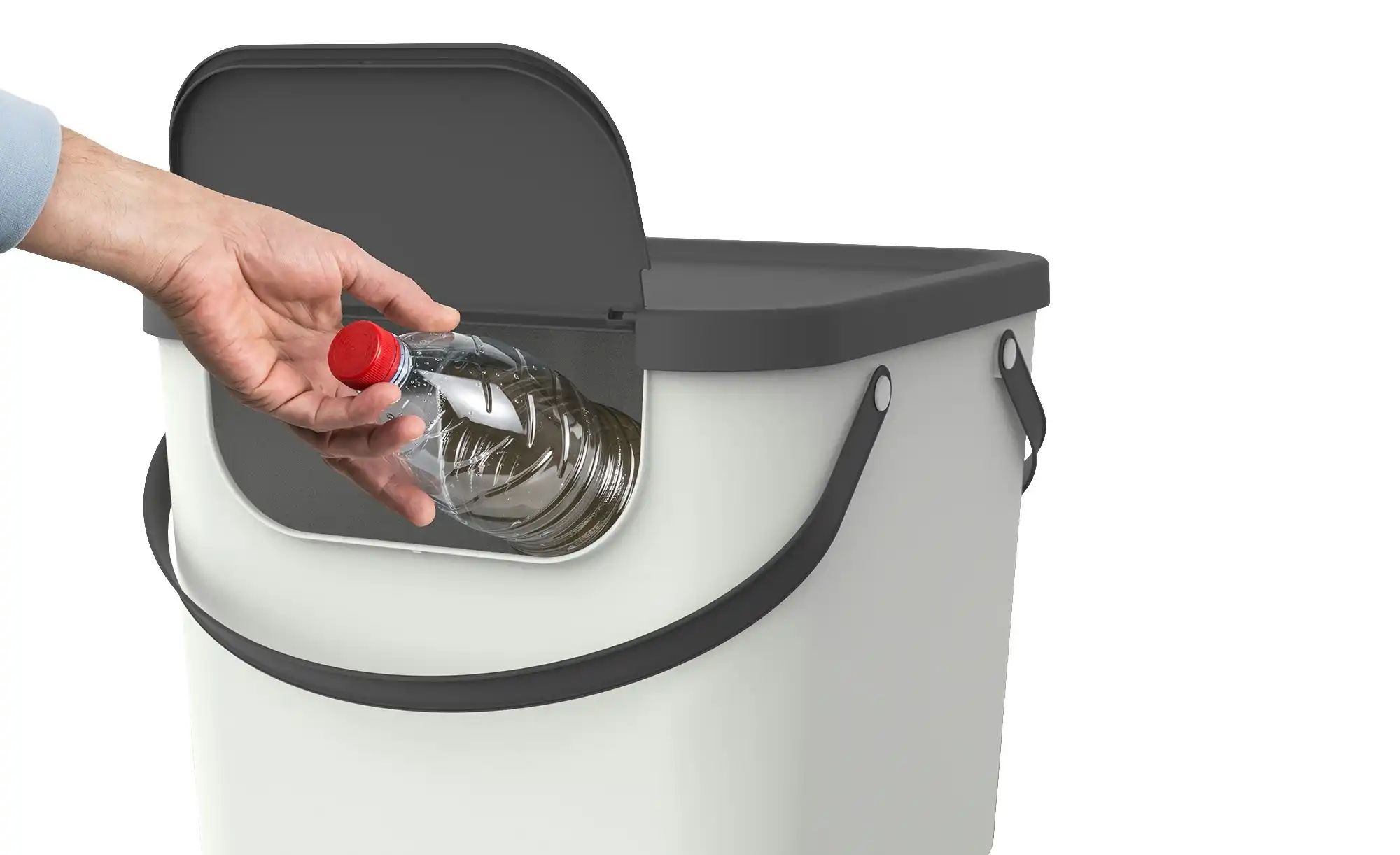 Rotho Müllsystem  Albula ¦ weiß ¦ Kunststoff ¦ Maße (cm): B: 39,8 H: 35,8 T günstig online kaufen