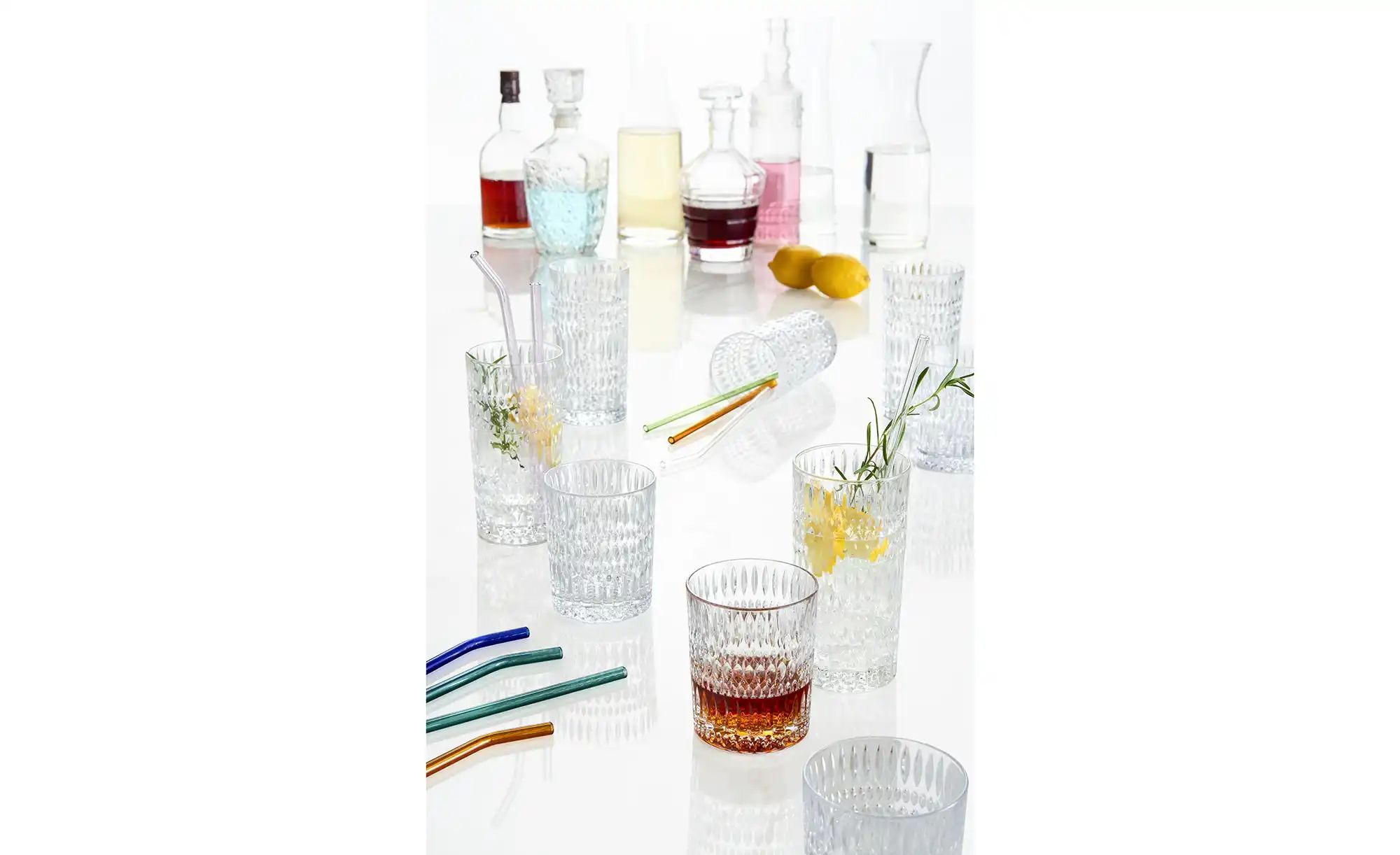 Peill+Putzler Glas-Trinkhalm-Set ¦ transparent/klar Ø: 0.8 Küchenzubehör & günstig online kaufen