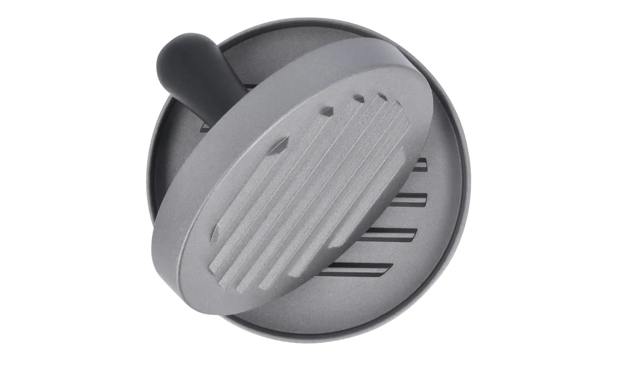 KHG Burgerpresse   ¦ silber ¦ Aluminium ¦ Maße (cm): H: 7,5  Ø: 12 Küchenzu günstig online kaufen