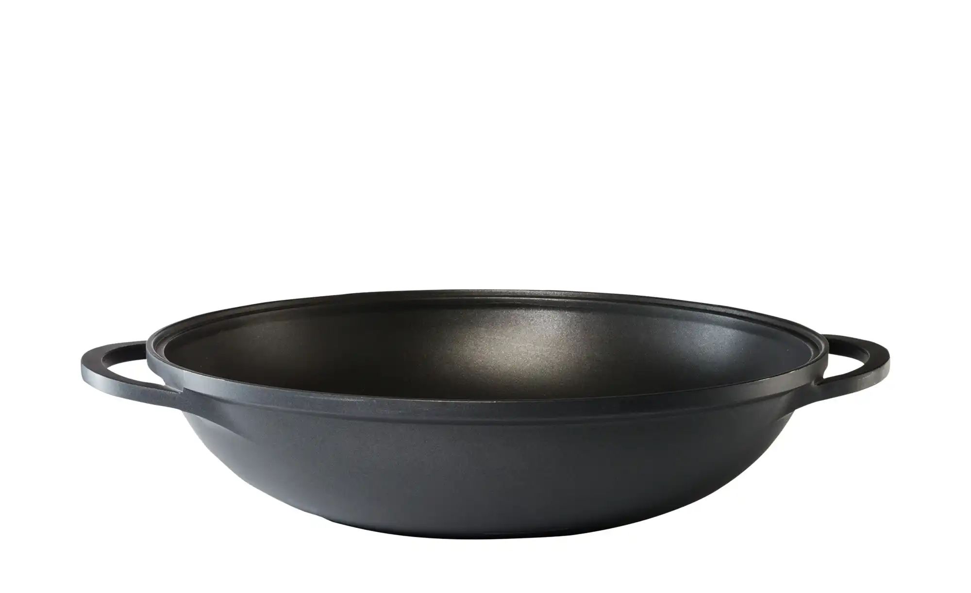 KHG Wok 36 cm ¦ schwarz ¦ Aluminium-Guss ¦ Maße (cm): H: 9,6  Ø: 36 Töpfe & günstig online kaufen