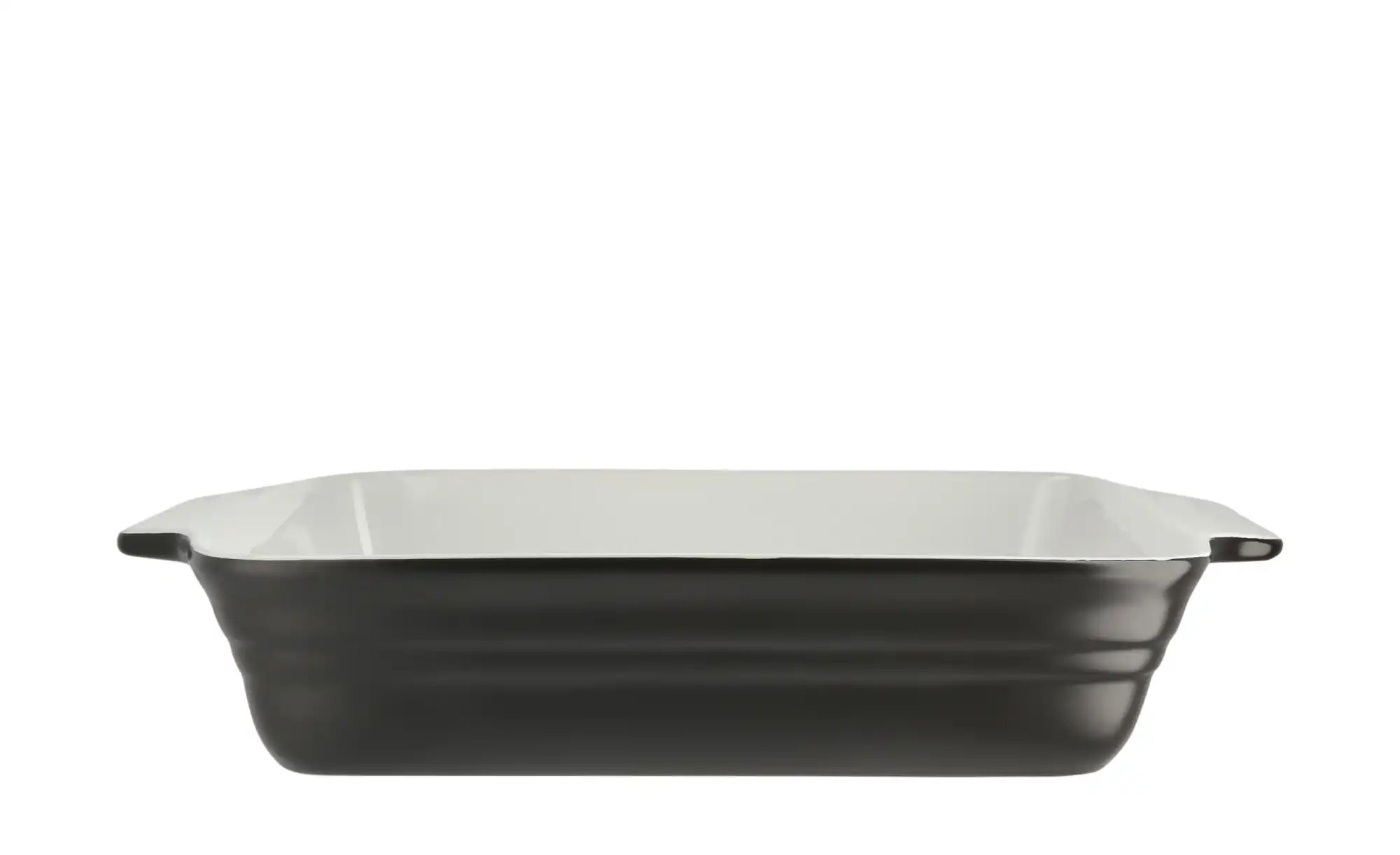 KHG Auflaufform   ¦ schwarz ¦ Steinzeug/Steingut ¦ Maße (cm): B: 19,5 H: 6, günstig online kaufen