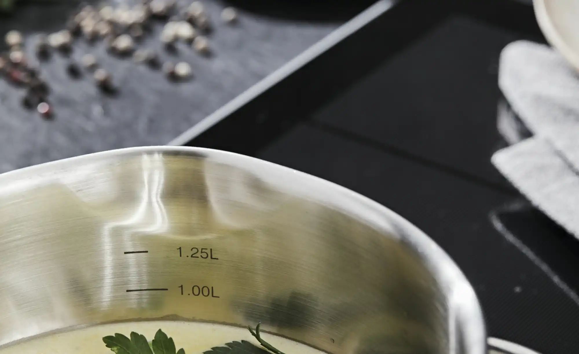 KHG Kochtopf mit Ausguß  Gina ¦ silber ¦ Edelstahl,Aluminium ¦ Maße (cm): H günstig online kaufen