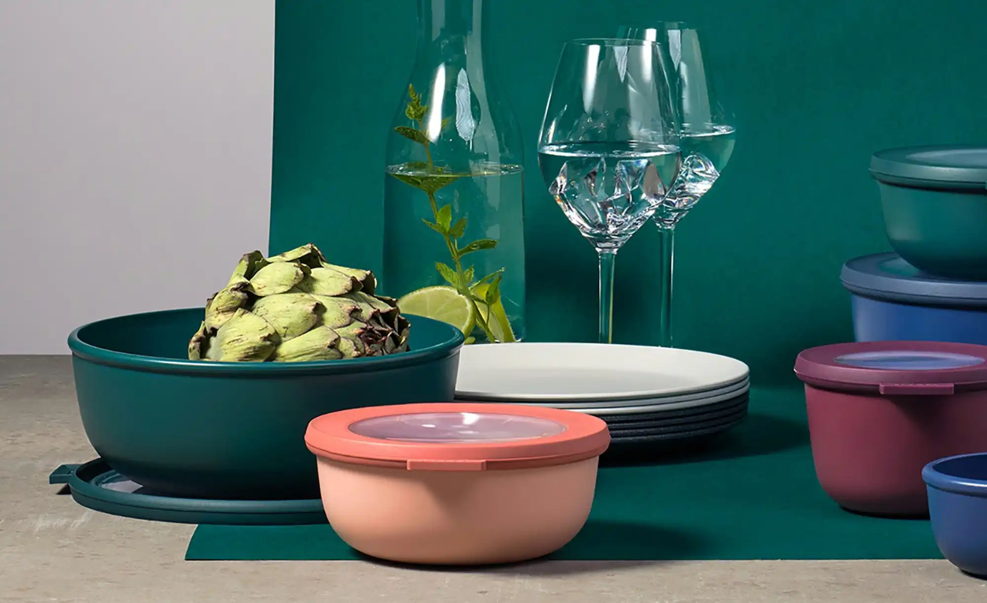 Mepal Multischüssel  Cirqula ¦ schwarz ¦ Kunststoff ¦ Maße (cm): B: 15,9 H: günstig online kaufen