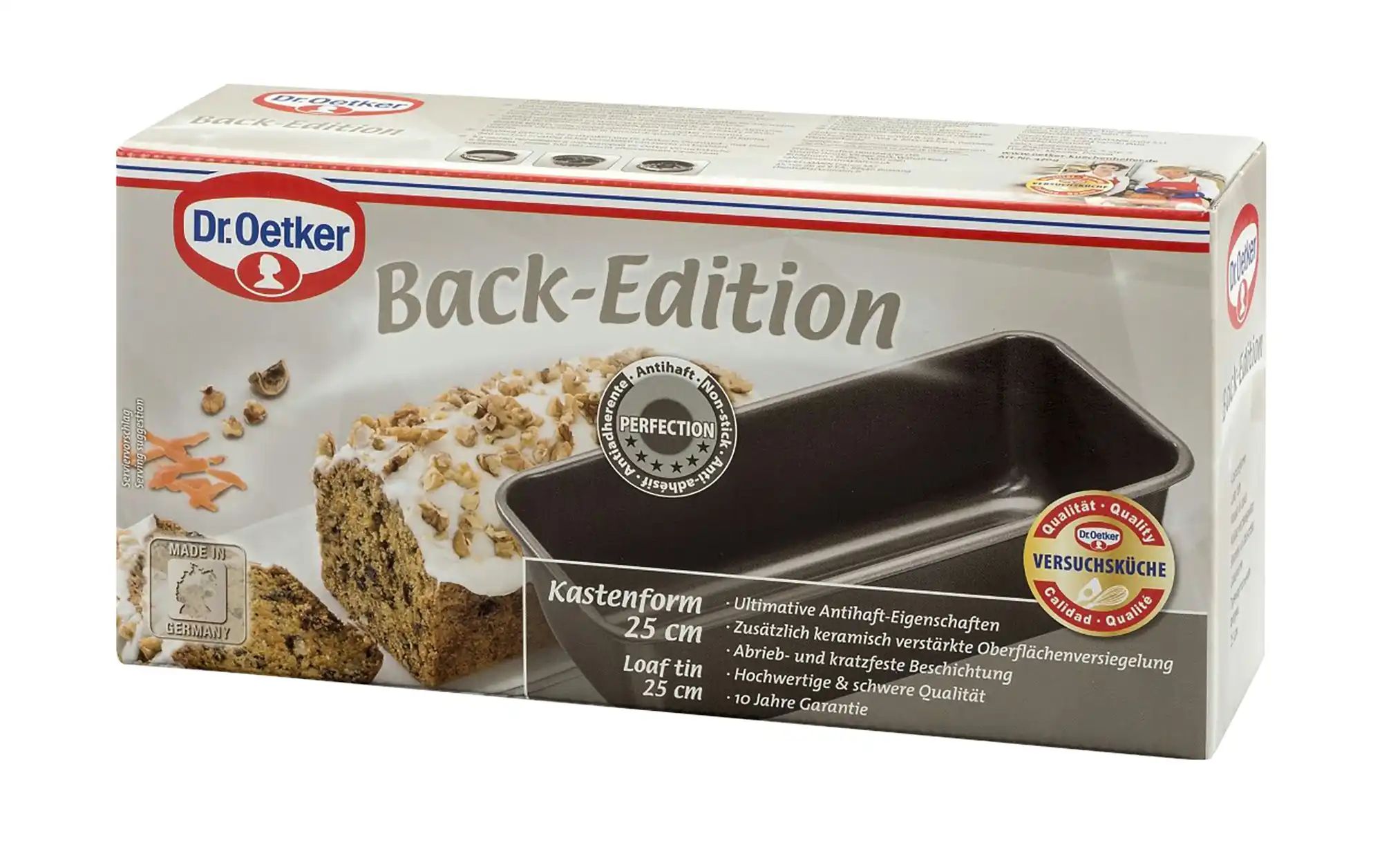 Dr. Oetker Kastenform  Back-Edition ¦ schwarz ¦ Stahlblech ¦ Maße (cm): B: günstig online kaufen