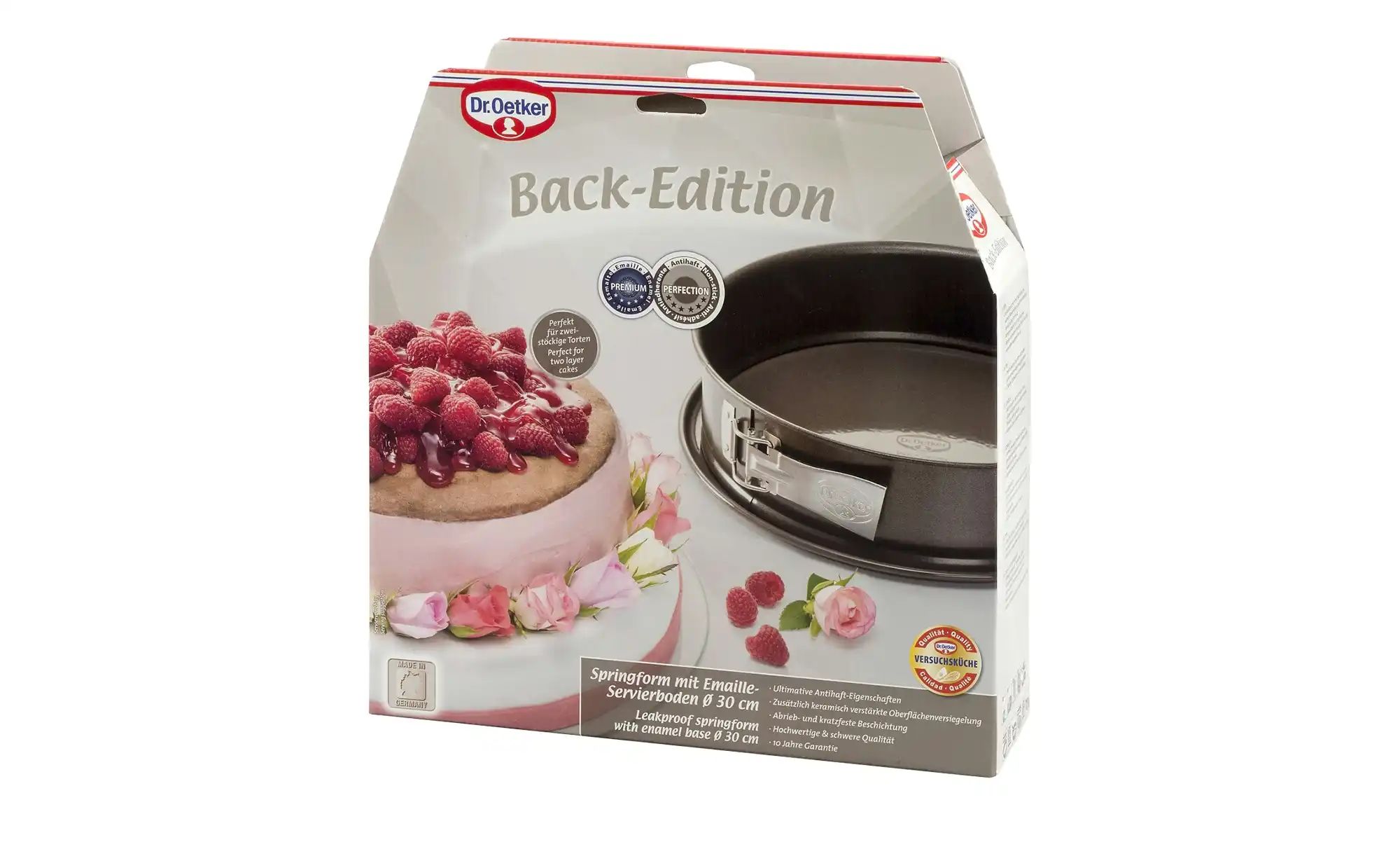 Thumbnail - Dr. Oetker Springform  Back-Edition ¦ grau ¦ Stahlblech ¦ Maße (cm): H: 8  Ø: 30 Backen & Zubehör > Backformen - Höffner