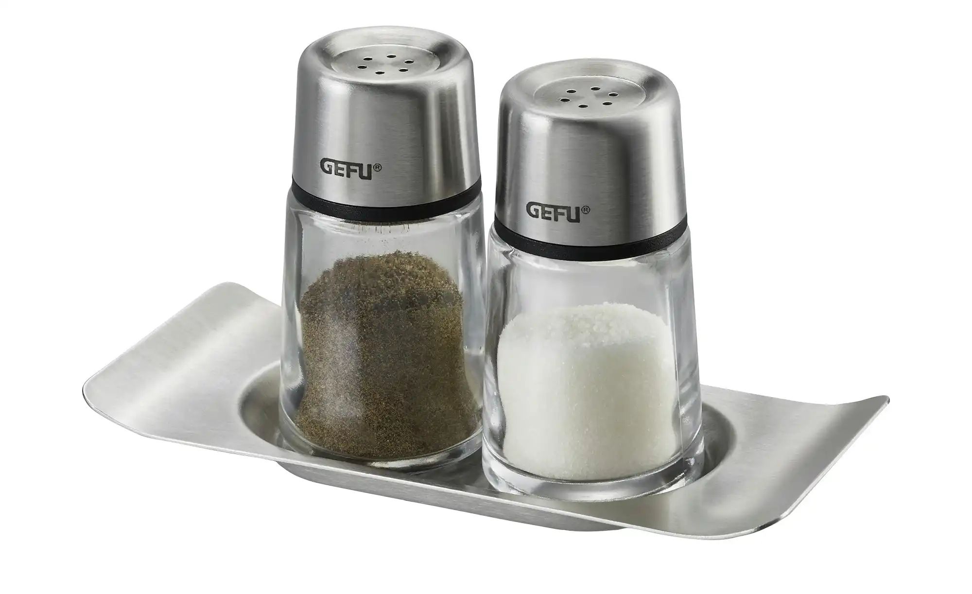 Gefu Salz- und Pfefferstreuer Set   BRUNCH ¦ silber ¦ Glas, Edelstahl ¦ Maß günstig online kaufen