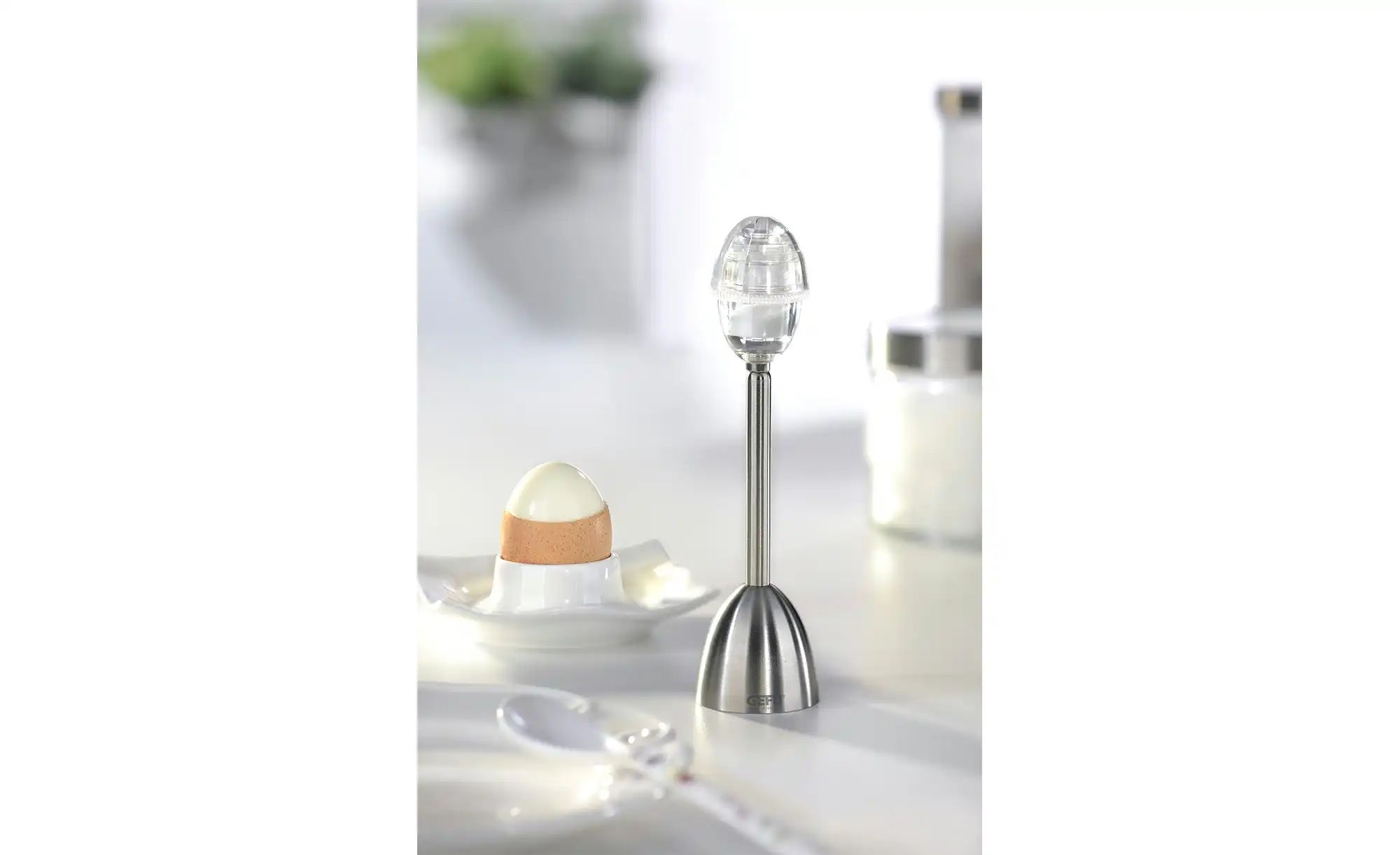 Gefu Eierköpfer  OVO ¦ silber ¦ Edelstahl,Kunststoff ¦ Maße (cm): B: 4 H: 1 günstig online kaufen