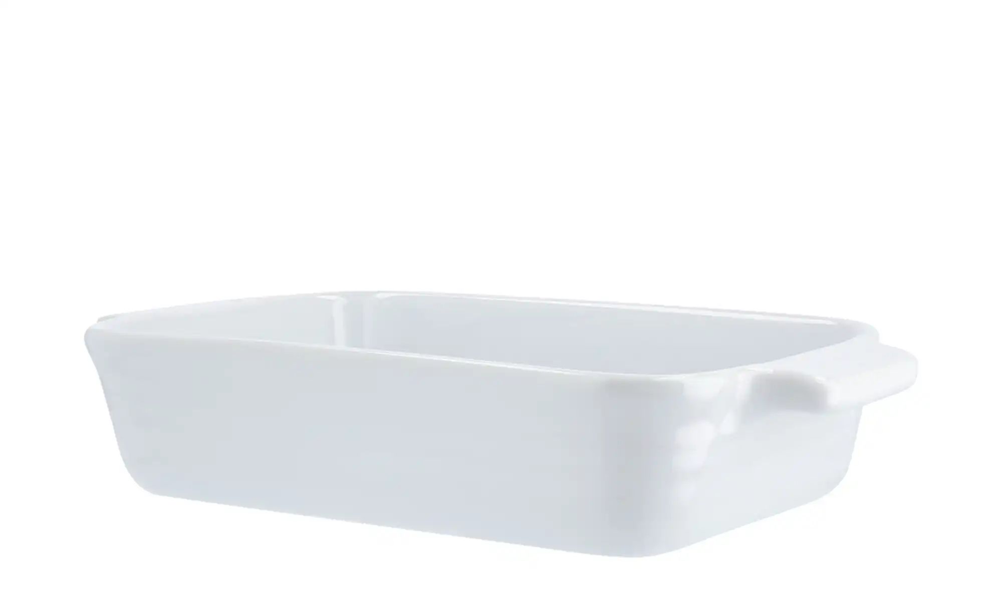 KHG Auflaufform   ¦ weiß ¦ Steinzeug/Steingut ¦ Maße (cm): B: 13 H: 4,3 Küc günstig online kaufen