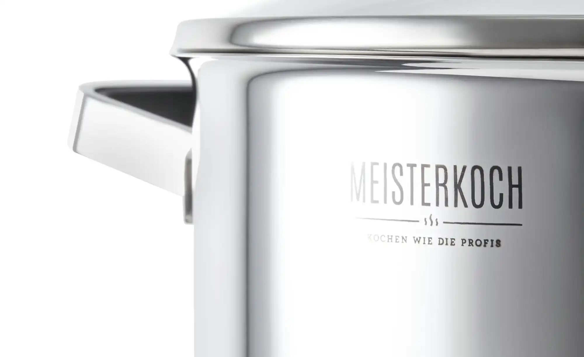 Thumbnail - Meisterkoch Topfset 4-teilig RADIUS ¦ silber ¦ Edelstahl Töpfe & Pfannen & Zubehör > Topf und Pfannen-Sets - Höffner