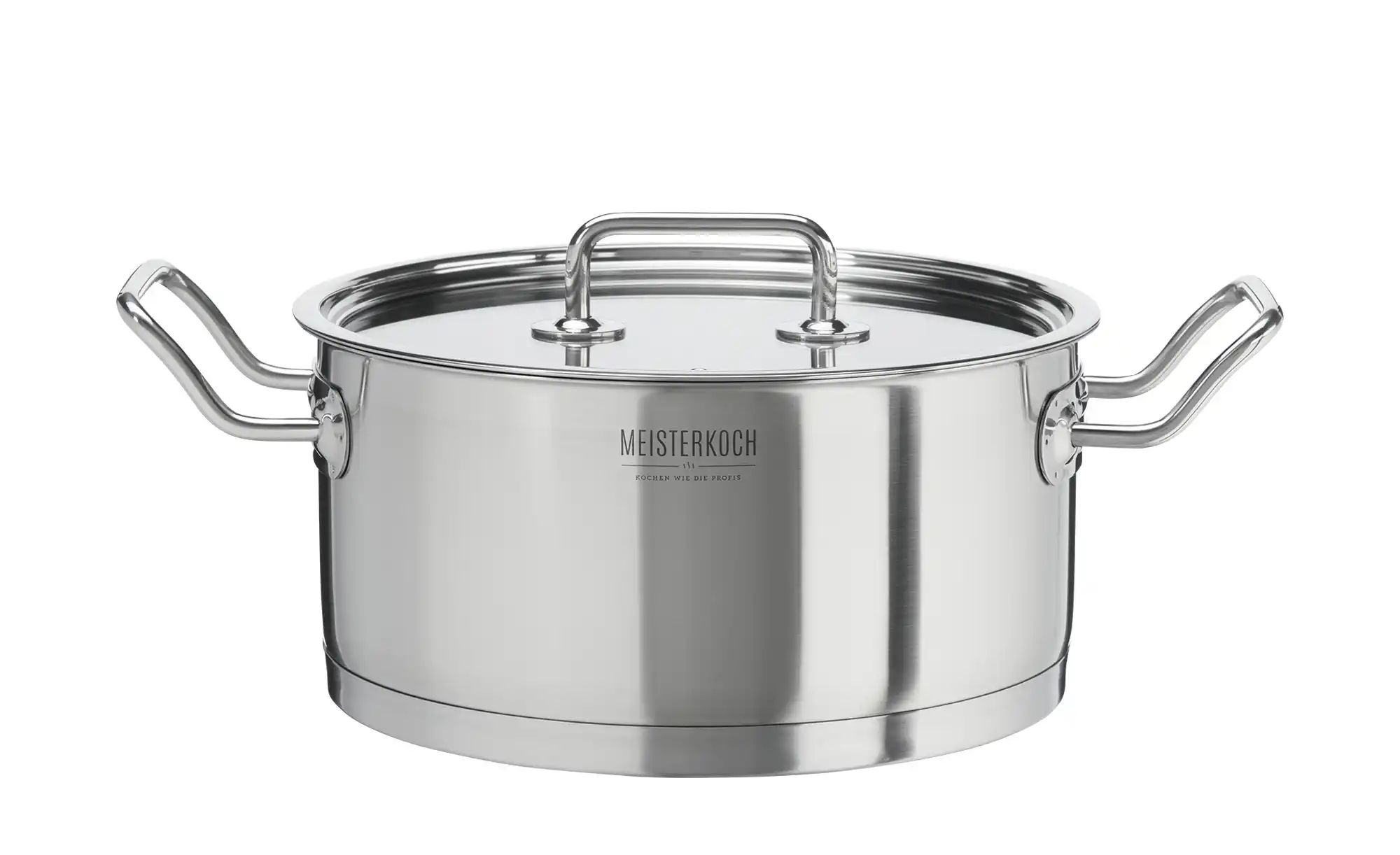 Meisterkoch Topf  MODUS ¦ silber ¦ Edelstahl ¦ Maße (cm): H: 11,5  Ø: 24 Tö günstig online kaufen