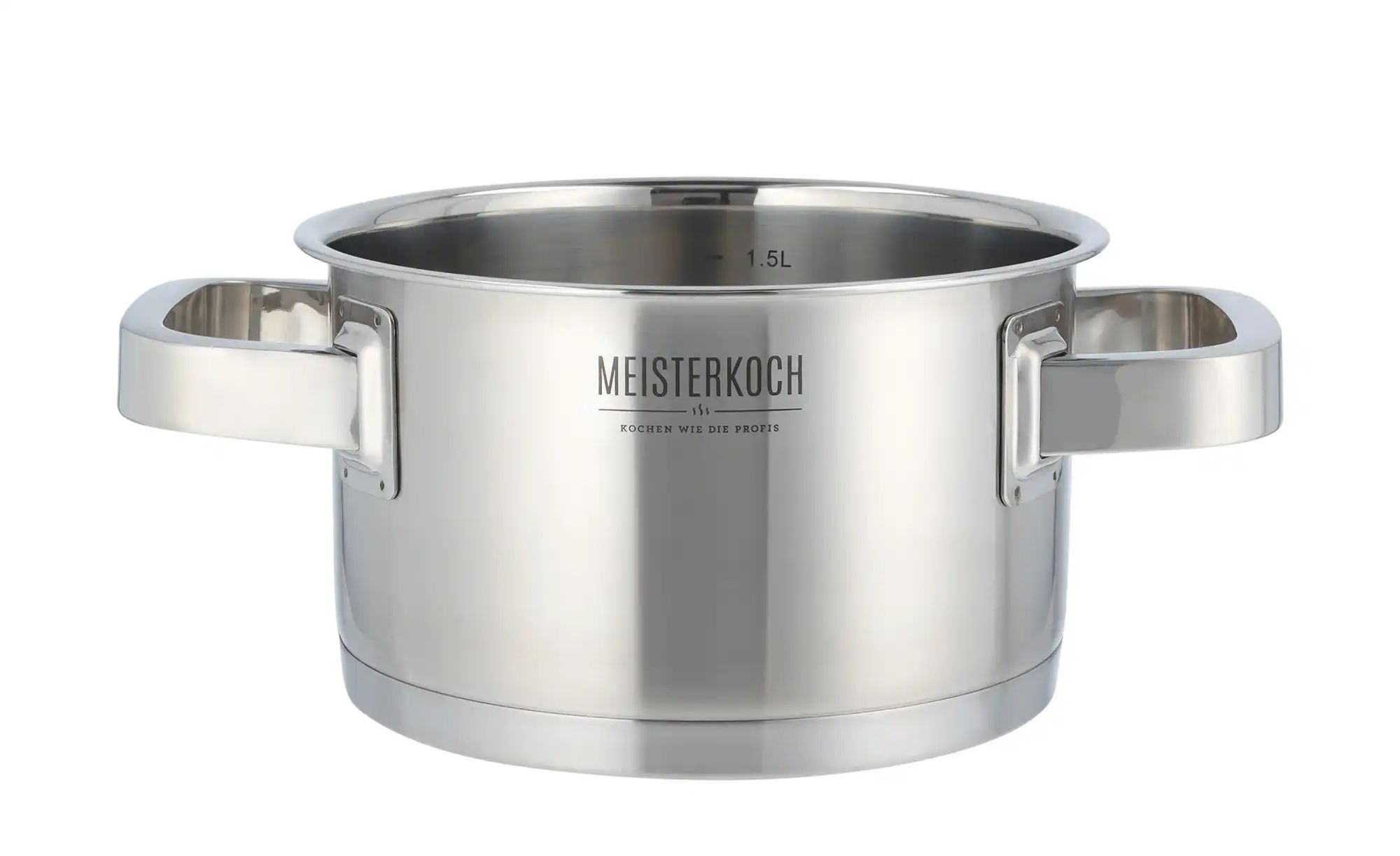 Meisterkoch Topfset 3-teilig TRIBUS ¦ silber ¦ Edelstahl Töpfe & Pfannen & günstig online kaufen