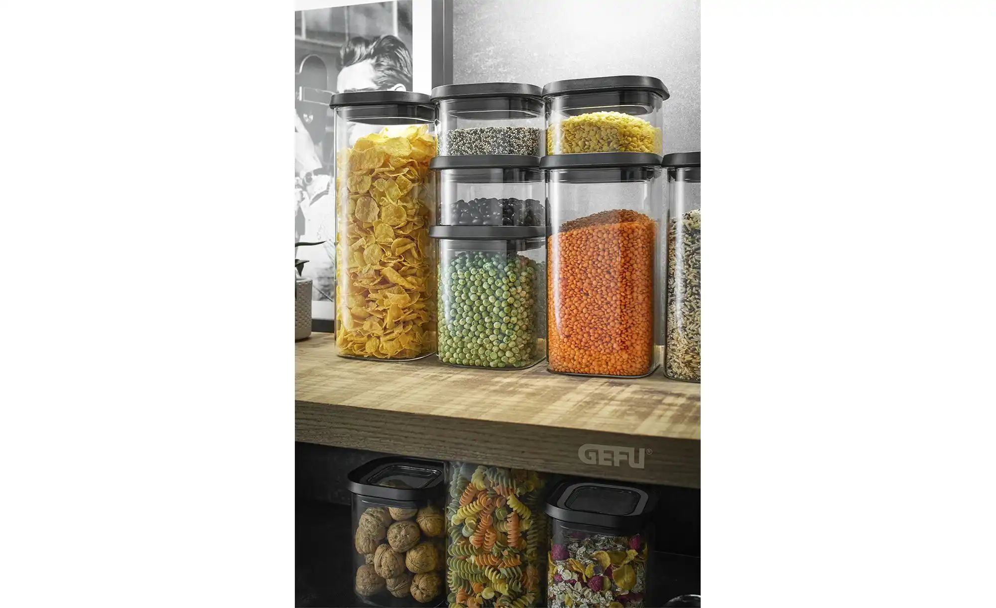 Gefu Vorratsdose  PANTRY ¦ transparent/klar ¦ Kunststoff ¦ Maße (cm): B: 11 günstig online kaufen